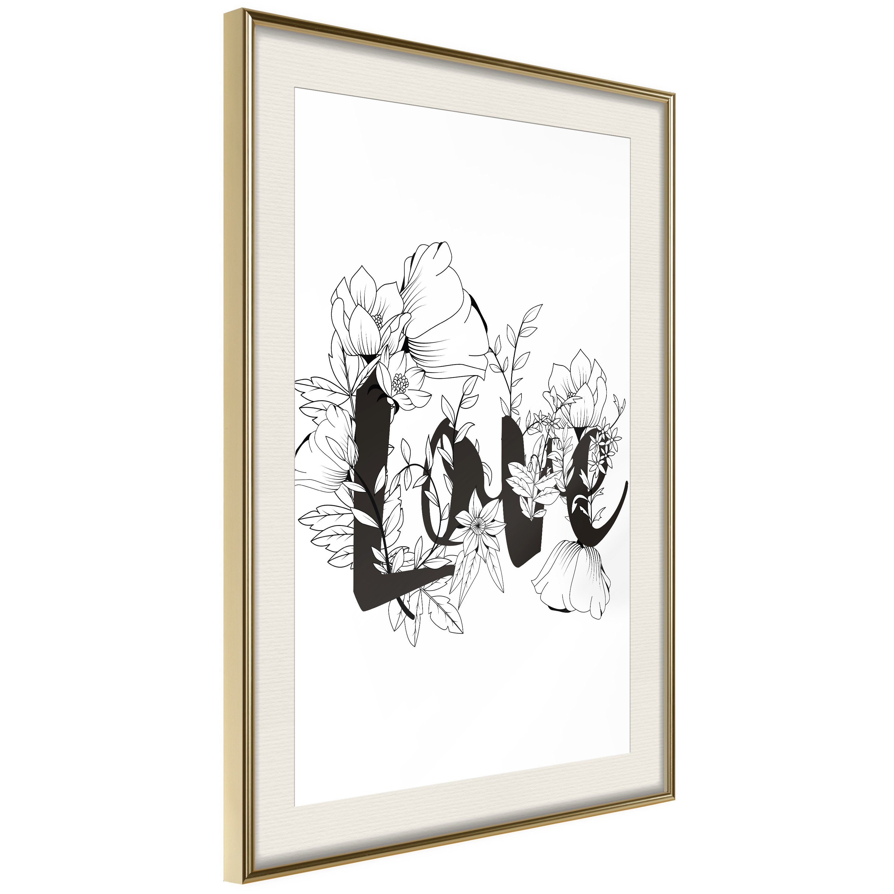 Artgeist Poster Love With Flowers []. € 36,12