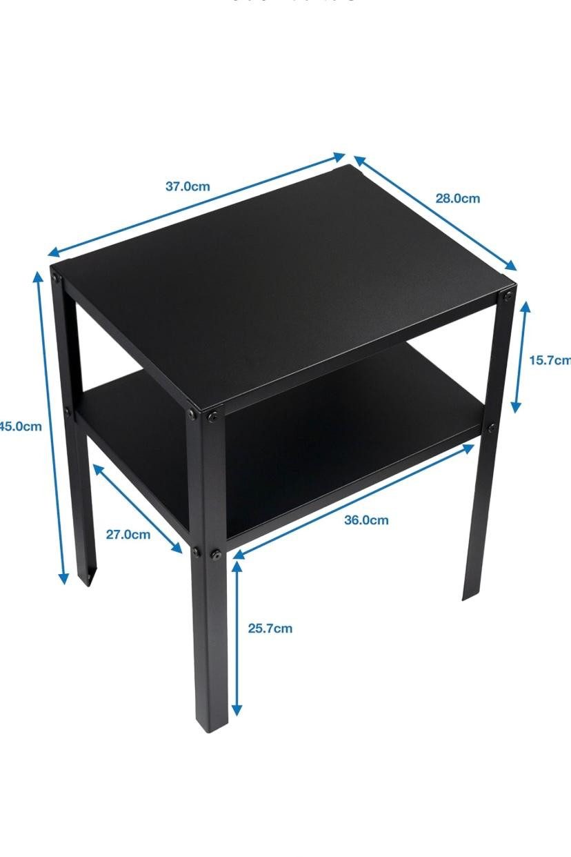 IKEA Konsolentisch Nachttisch von IKEA KNARREVIK aus schwarzem Metall, mit günstig online kaufen