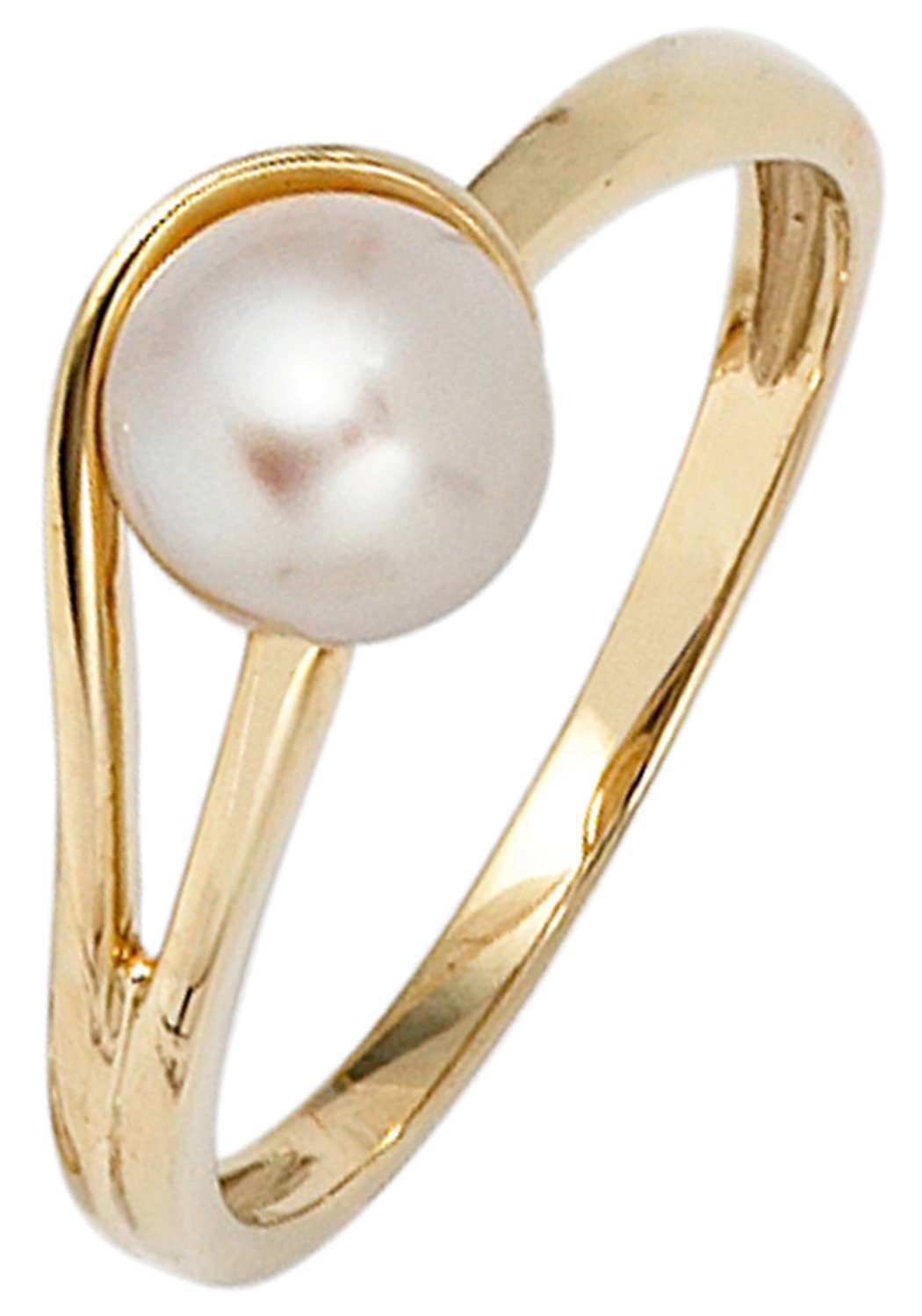 JOBO Perlenring »Ring mit Perle 6,5 mm«, 585 Gold | OTTO