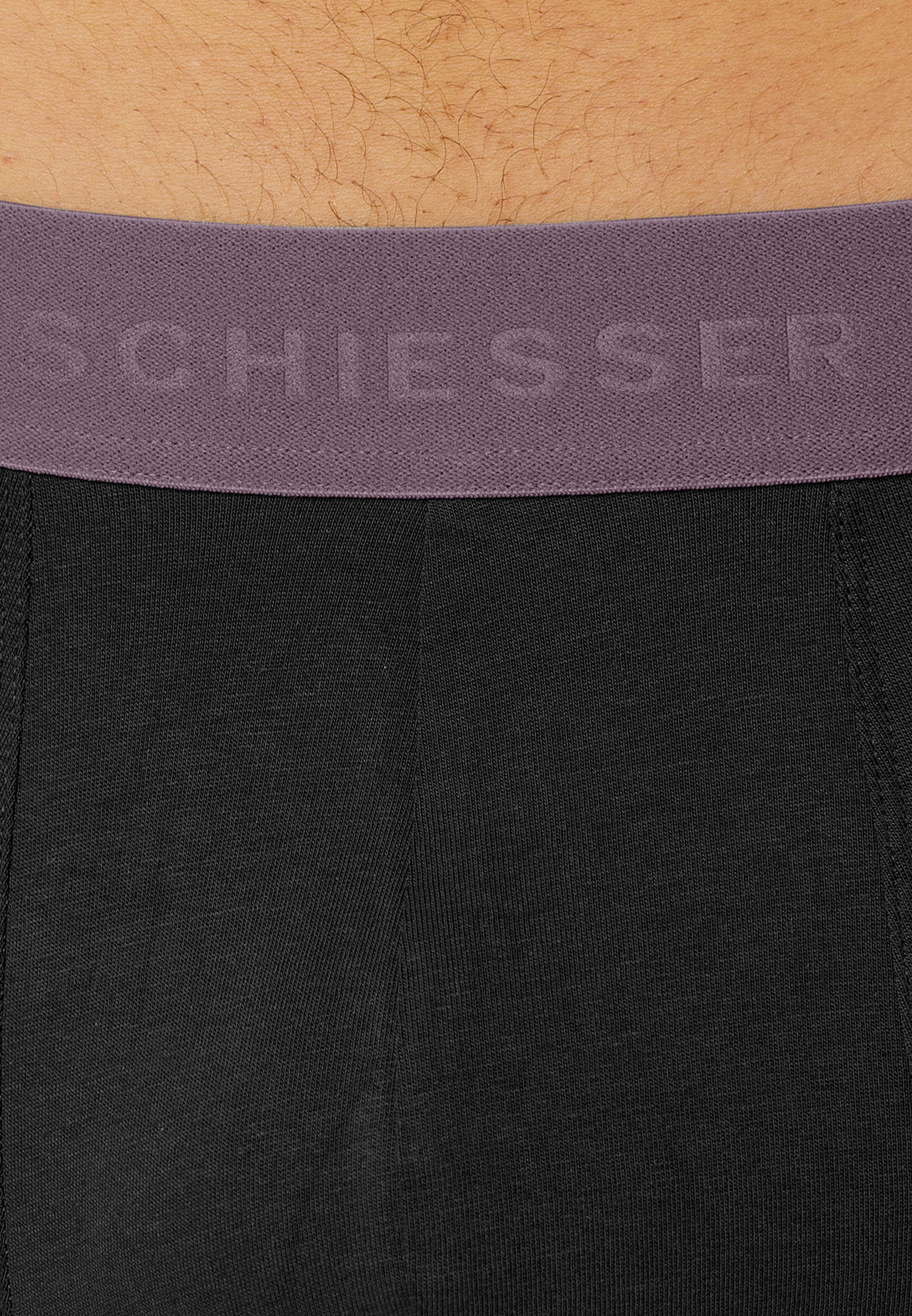 Schiesser Retro Boxer 4er Pack 95/5 Cotton (Spar-Set, 4-St) Long Short / Pant - Baumwolle - ohne Eingriff - Atmungsaktiv