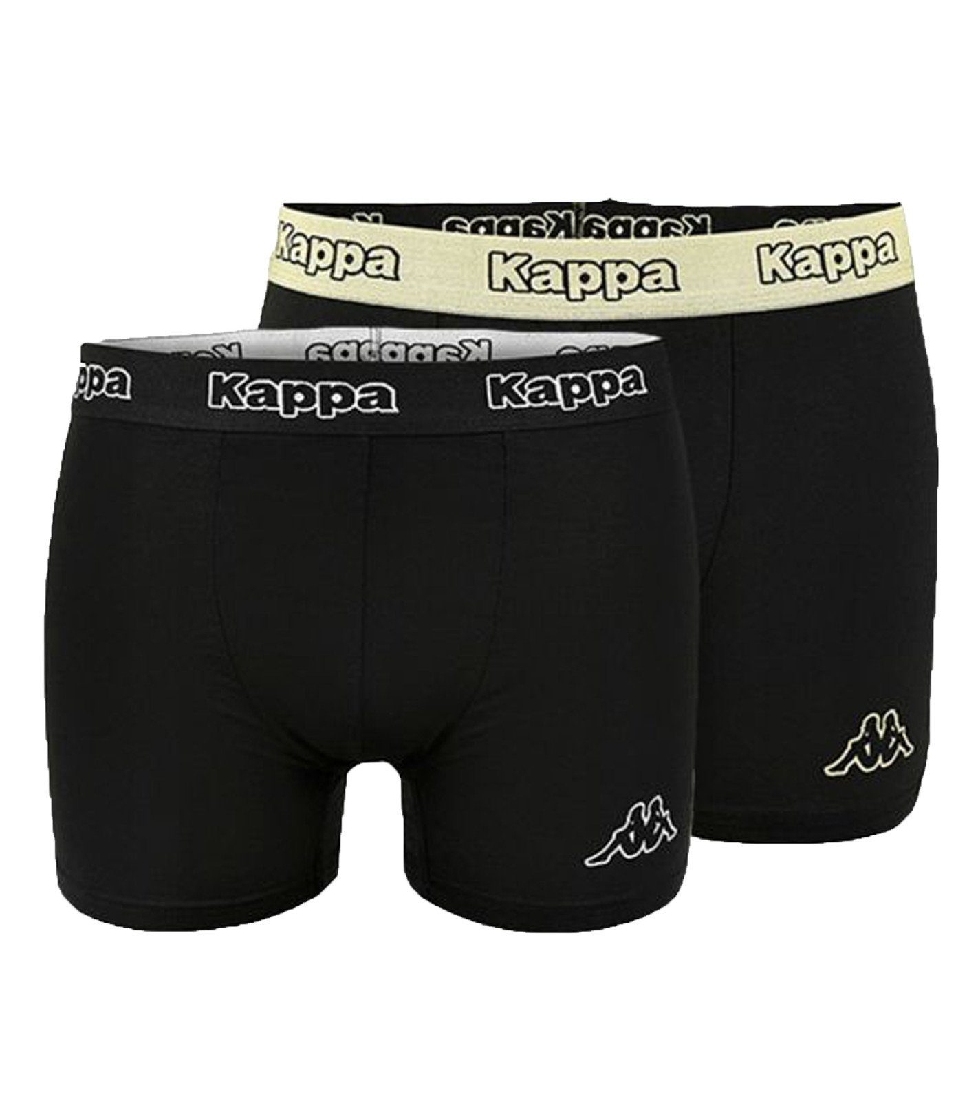 Kappa Boxershorts »2er Pack Kappa Herren Boxer Unterhosen Shorts  Schwarz-Hellgrün« online kaufen | OTTO