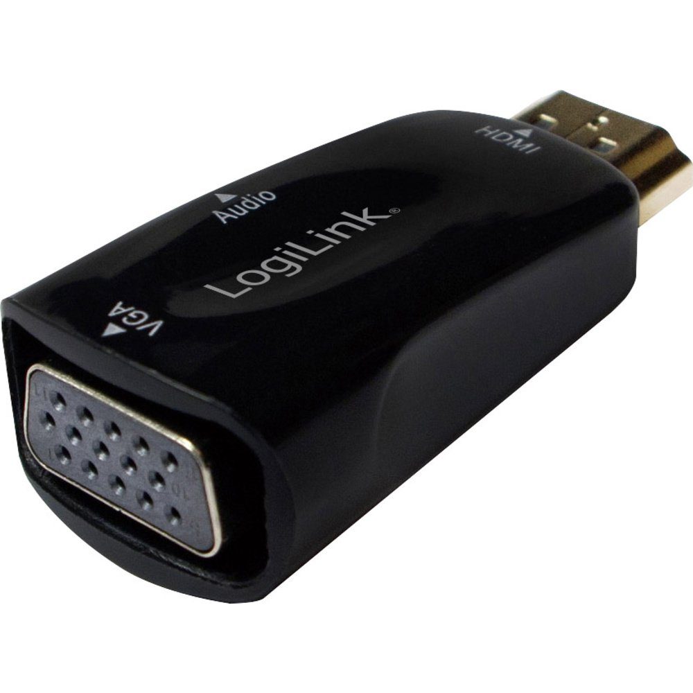 LogiLink LogiLink CV0107 Adapter [1x HDMI-Stecker - 1x VGA-Buchse] Schwarz TV-Adapter