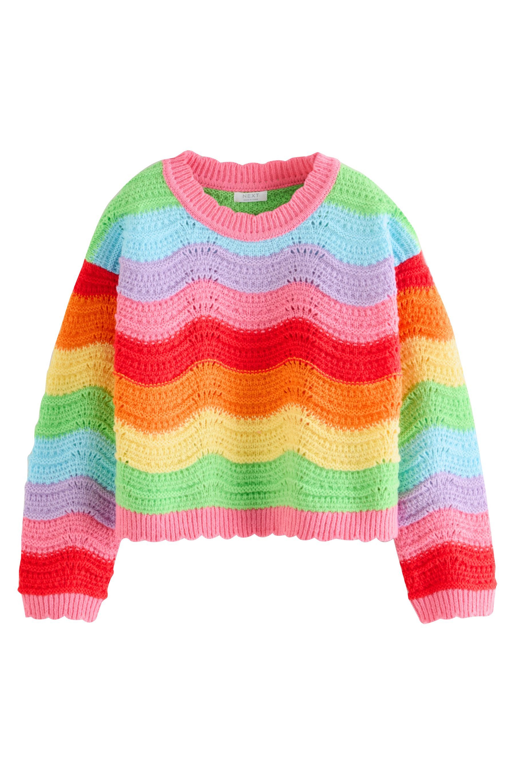 Next Streifenpullover Pullover mit welligen Streifen (1-tlg)