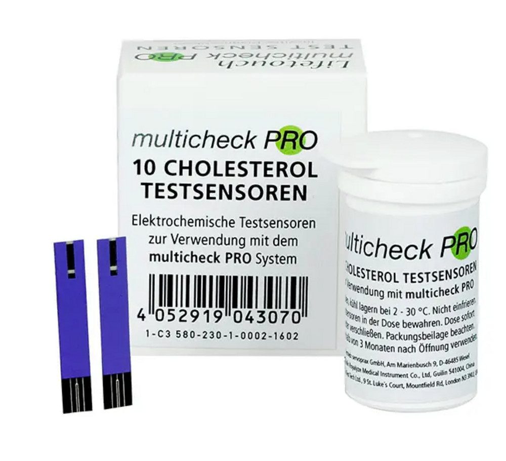 Cholesterin-Teststreifen Lifetouch Multicheck Pro – Cholesterol-Sensoren