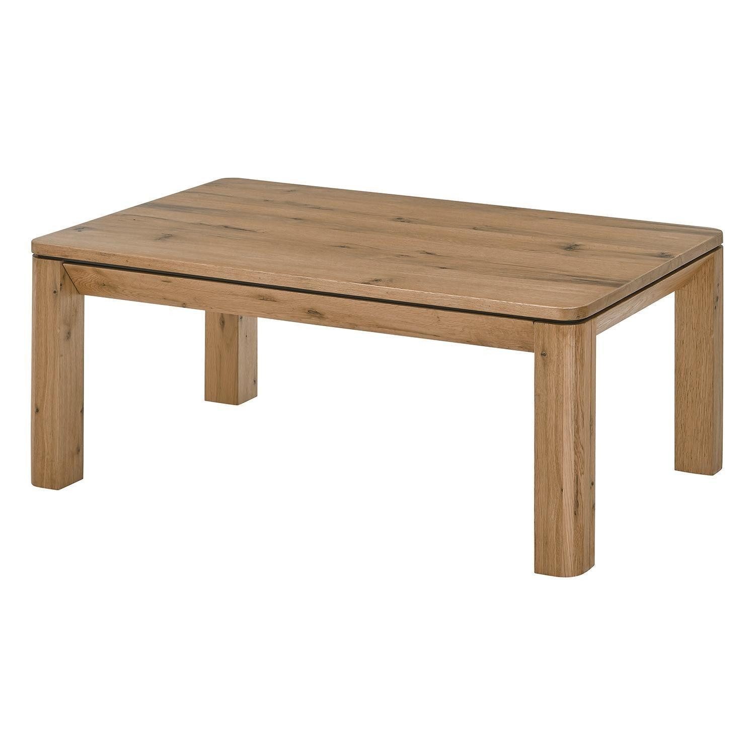 Couchtisch ZWOLLE, Asteiche furniert, 1 Schublade, mit Rollen, B 110 x H 45 x T 70 cm