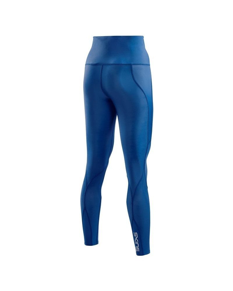 Skins Funktionshose 3-Series Skyscraper Tight Long (enganliegend, hoher Bund) marineblau