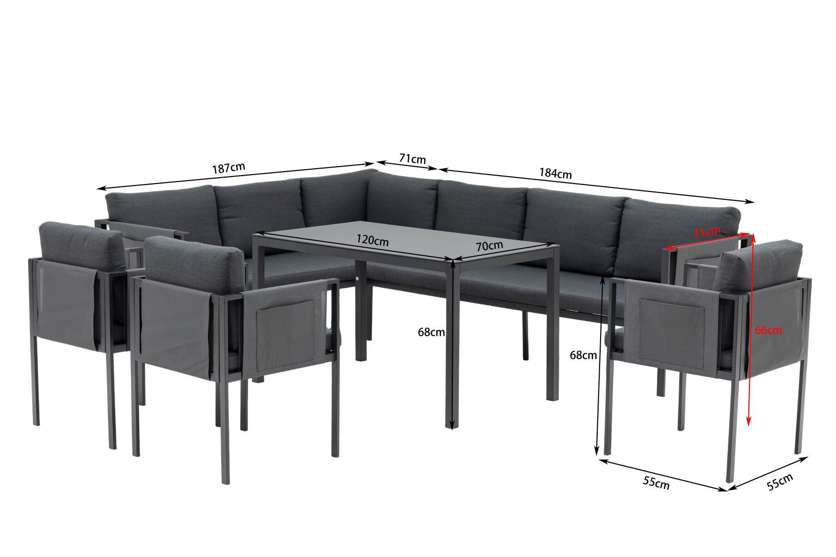 Gardissimo Gartenlounge-Set "Sorrent" / Gartenmöbelset / günstig online kaufen