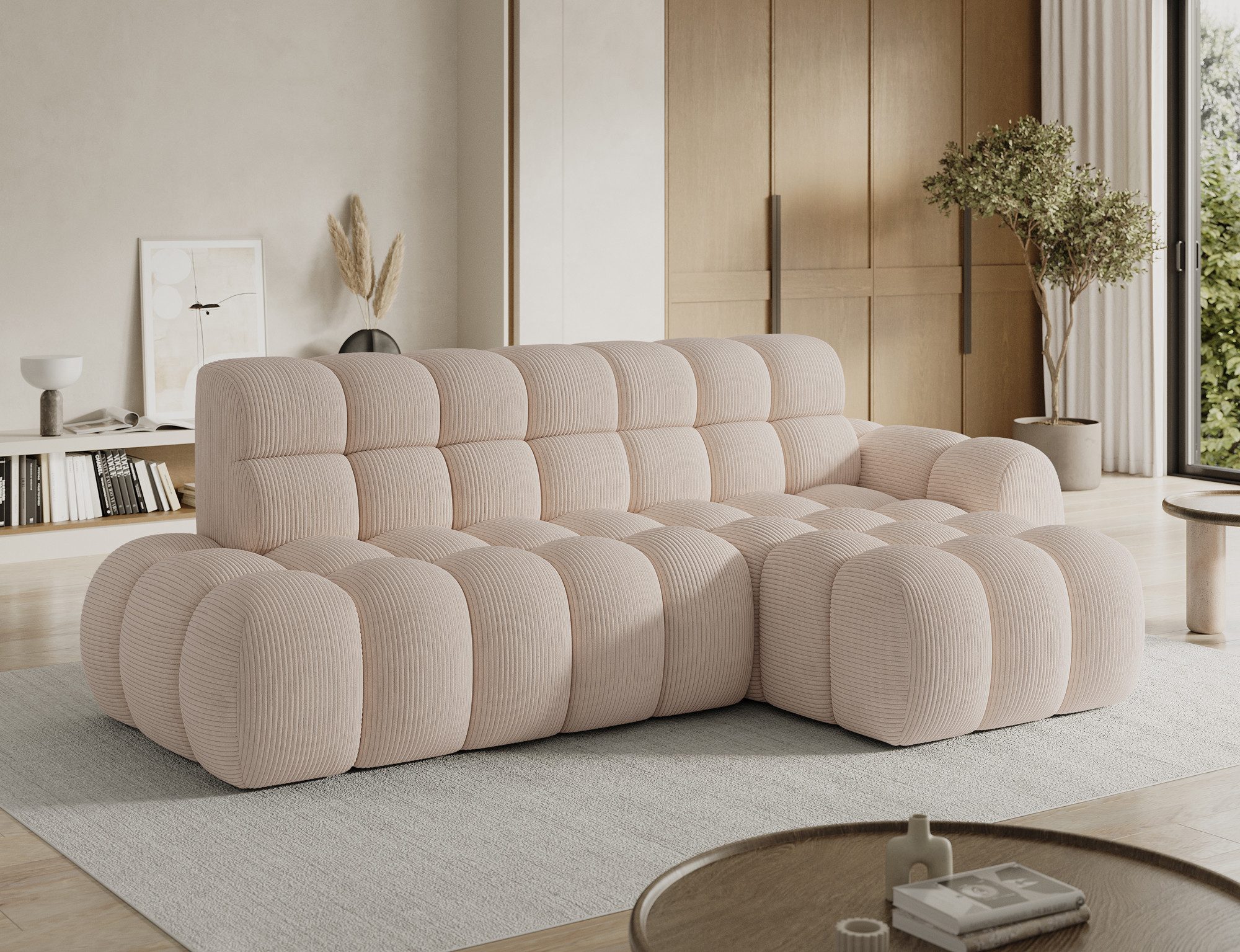 MOEBLO Ecksofa Lorveno, Eckcouch Wohnlandschaft mit Ottomane, Polsterecke & günstig online kaufen