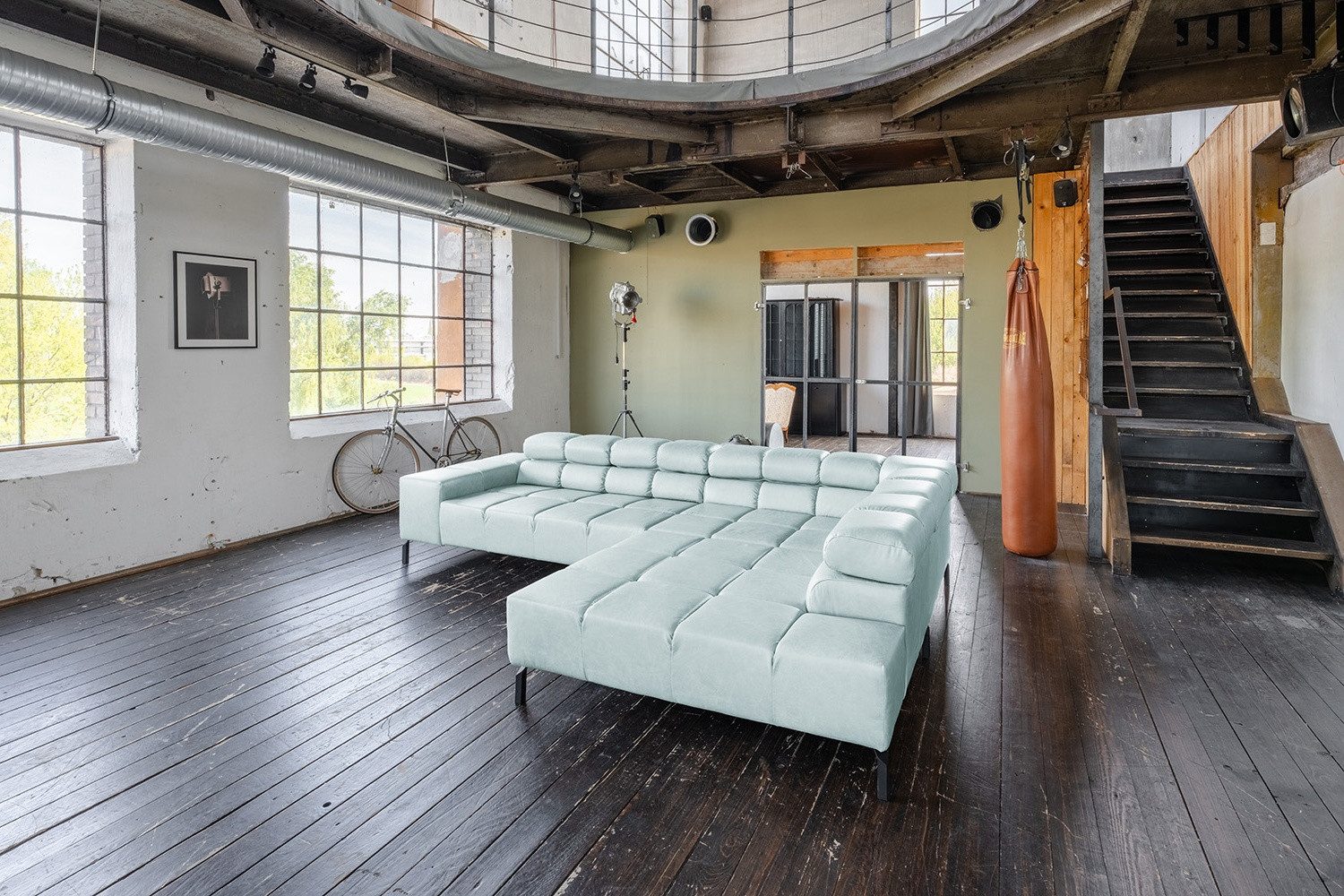 KAWOLA Ecksofa, L-Form rechts oder links Leder motorischer Sitzvorzug 321x216 cm