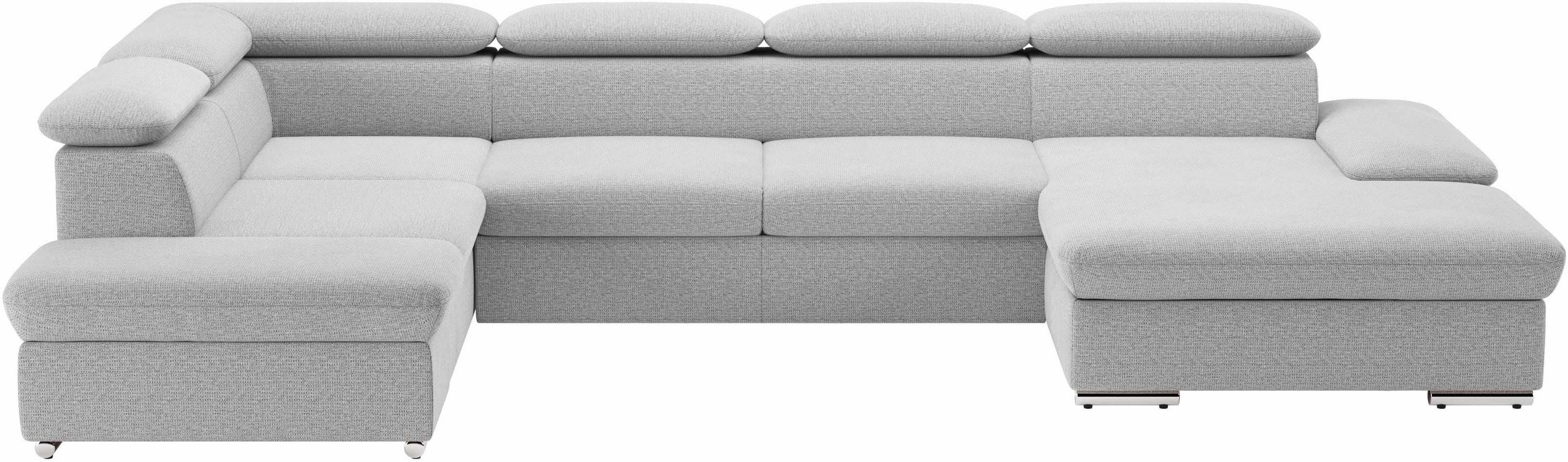 sit&more Wohnlandschaft "Valantine U-Form, B: 349 cm" mit Arm- & Kopfteilve günstig online kaufen