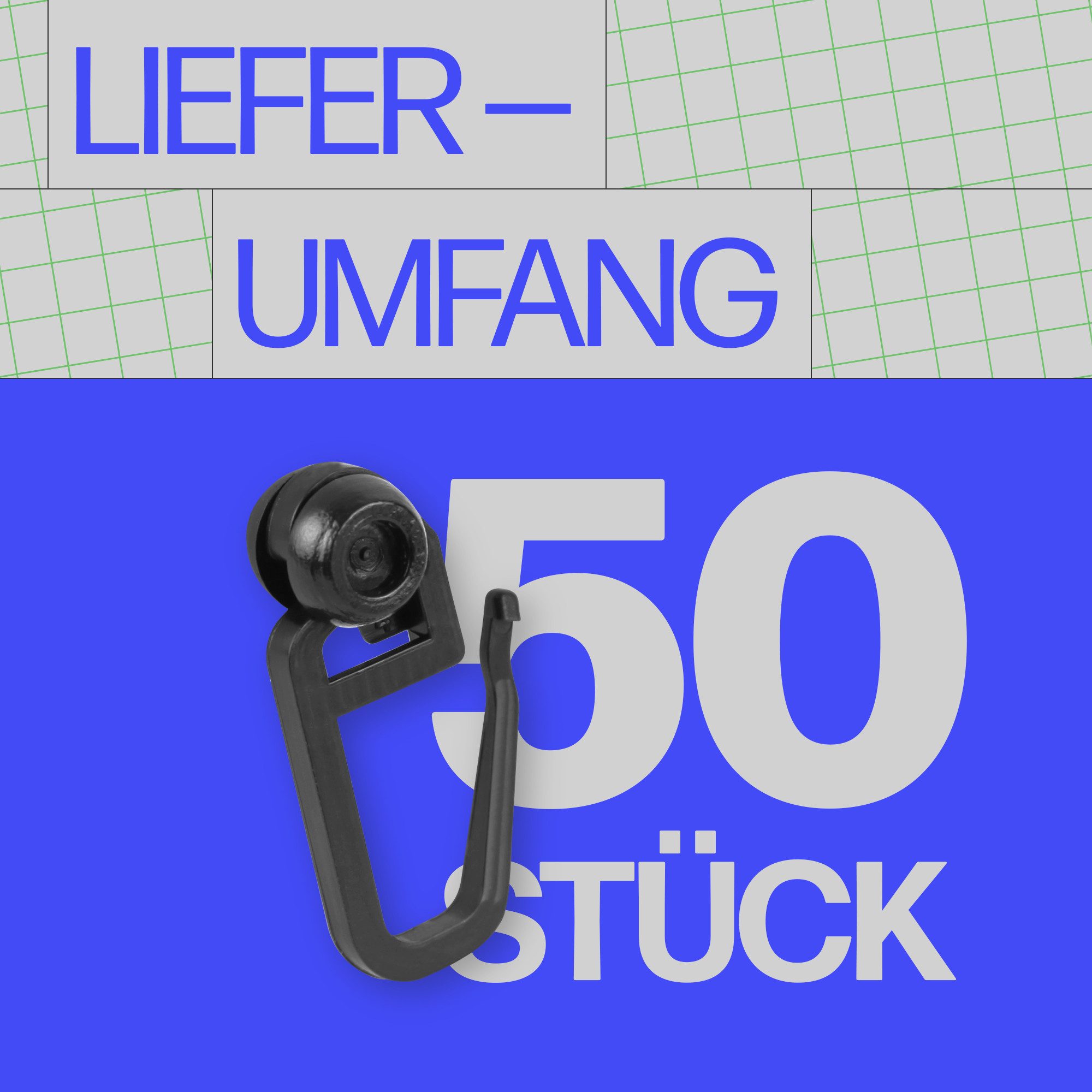 Bestlivings Gardinenröllchen Rollendurchmesser Ø8mm, Gardinenschienen mit Innenlauf, (50-St), für Innenlauf 4–6mm (Weiß) für Kräuselband, Faltenband, Universalb – Bild 2 von 5