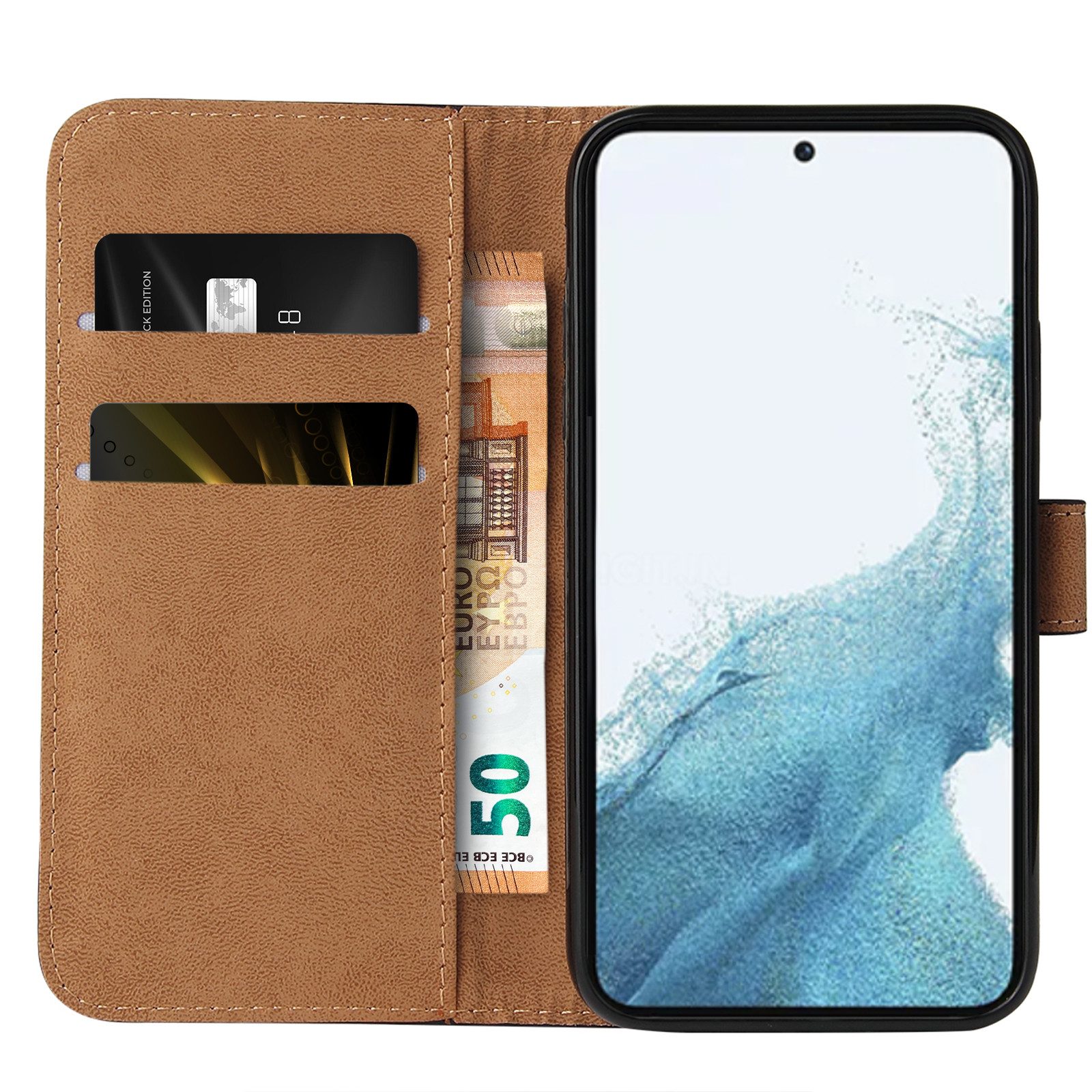 Tec-Expert Handyhülle Klapp Hülle für Samsung Galaxy S24 Ultra 6.8 Zoll, 6.8, Flip Case für Samsung Galaxy S24 Ultra