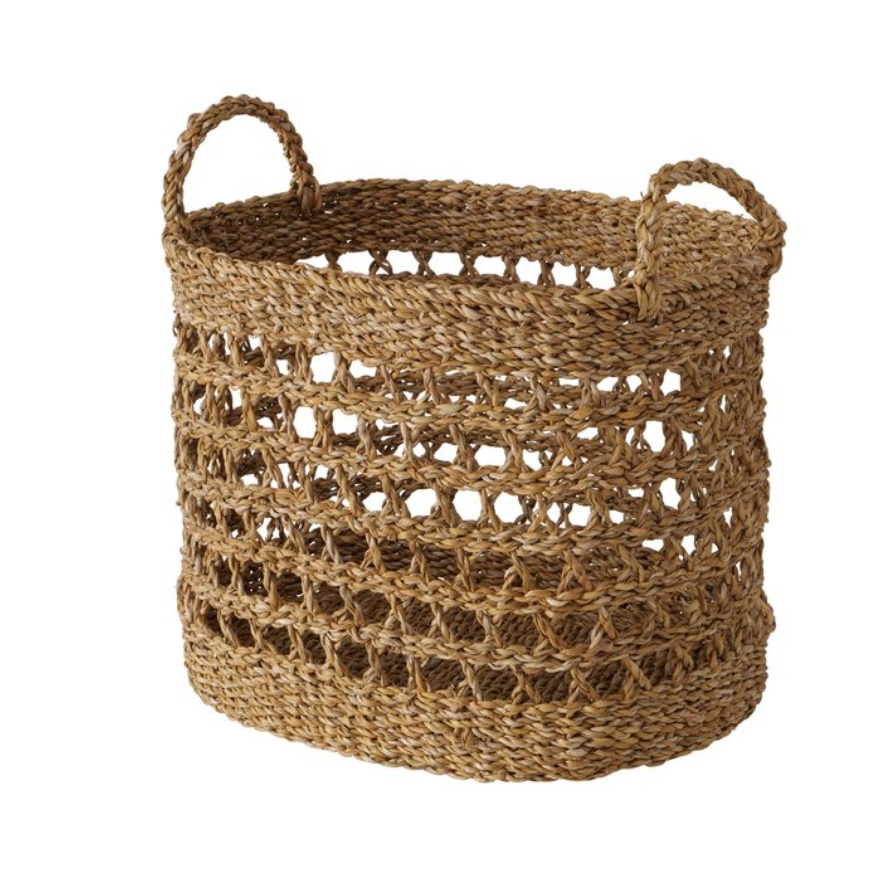Aufbewahrungskorb BOLTZE Korb Sindo, Höhe 37 cm, Seegras, Natur, 2054112-9723388