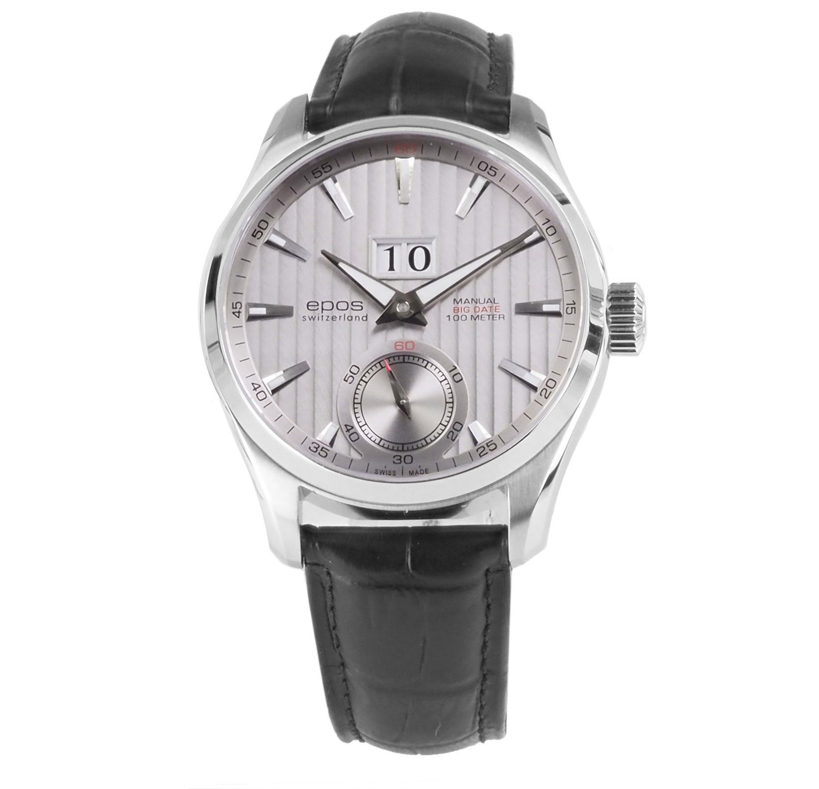 EPOS Mechanische Uhr schweizer Herren Uhr 3404.608.20.18.25 Passion Passion, schweizer dekoriertes Unitas Kaliber