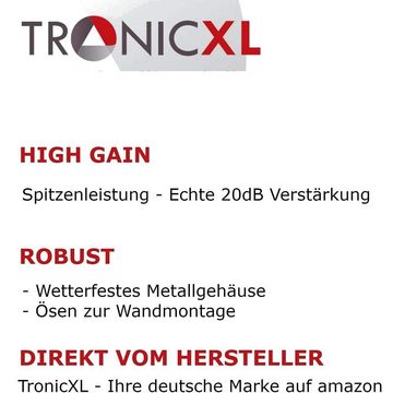 TronicXL Signalverstärker LNB Sat Schüssel DVBT Antenne 20dB DVBS2 DVB-S2 Leistungsverstärker