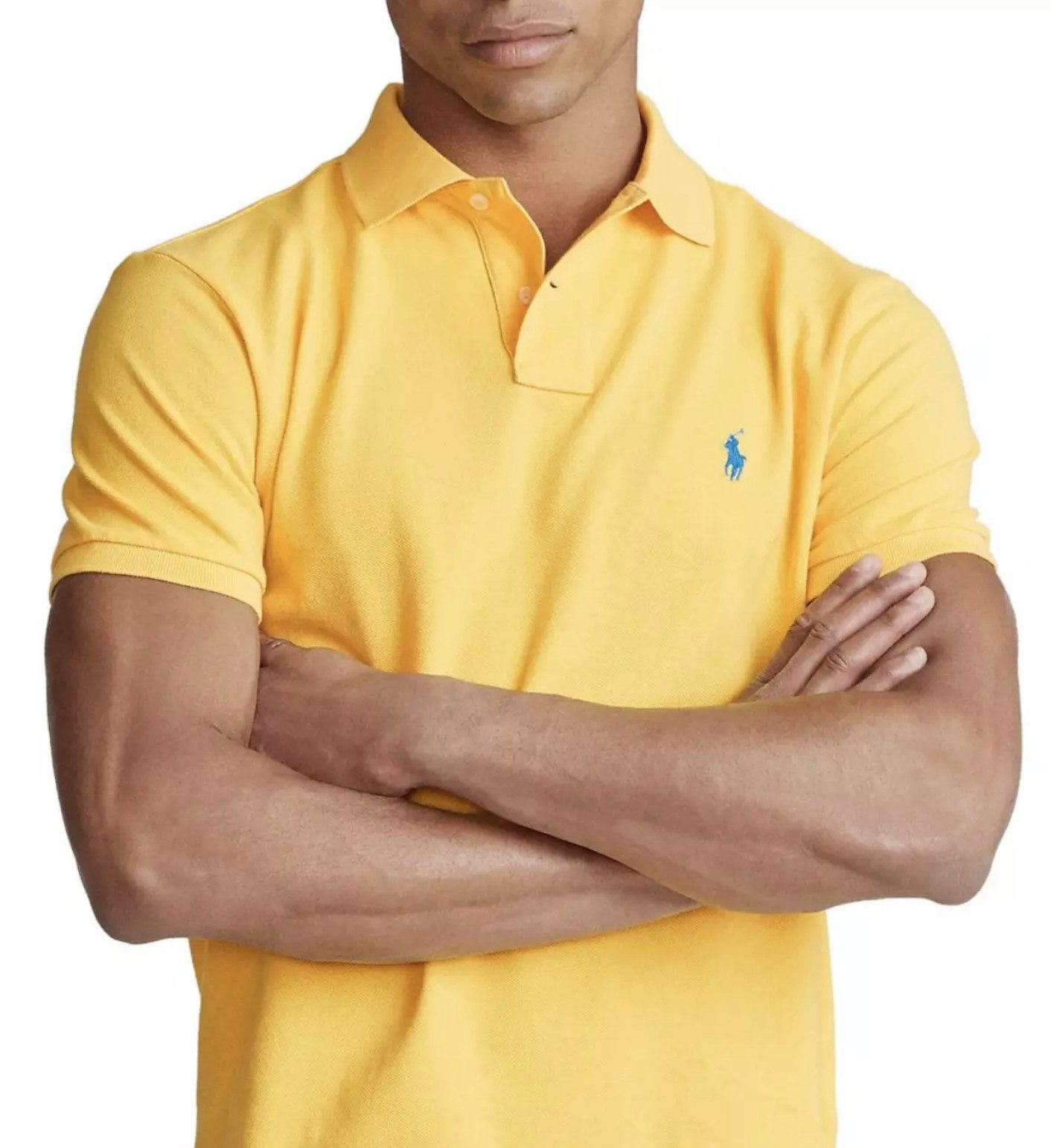 Polo Ralph Lauren Poloshirt Herren Hemd Custom Slim Fit Polohemd L Sofort authentifizierbar durch QR-Code über das Ralph Lauren System