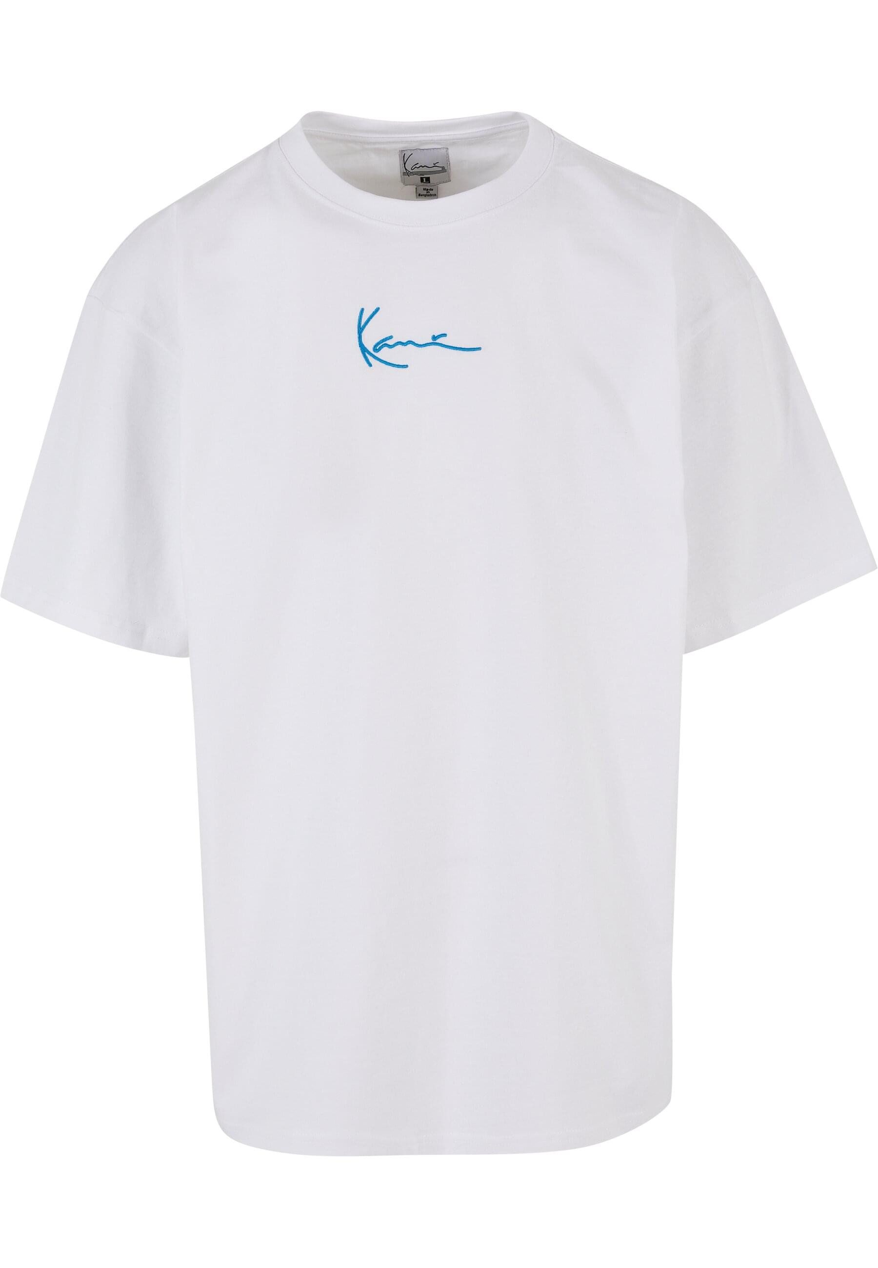 T-Shirt Karl Kani Herren Small Signature Blue Logo Tee white