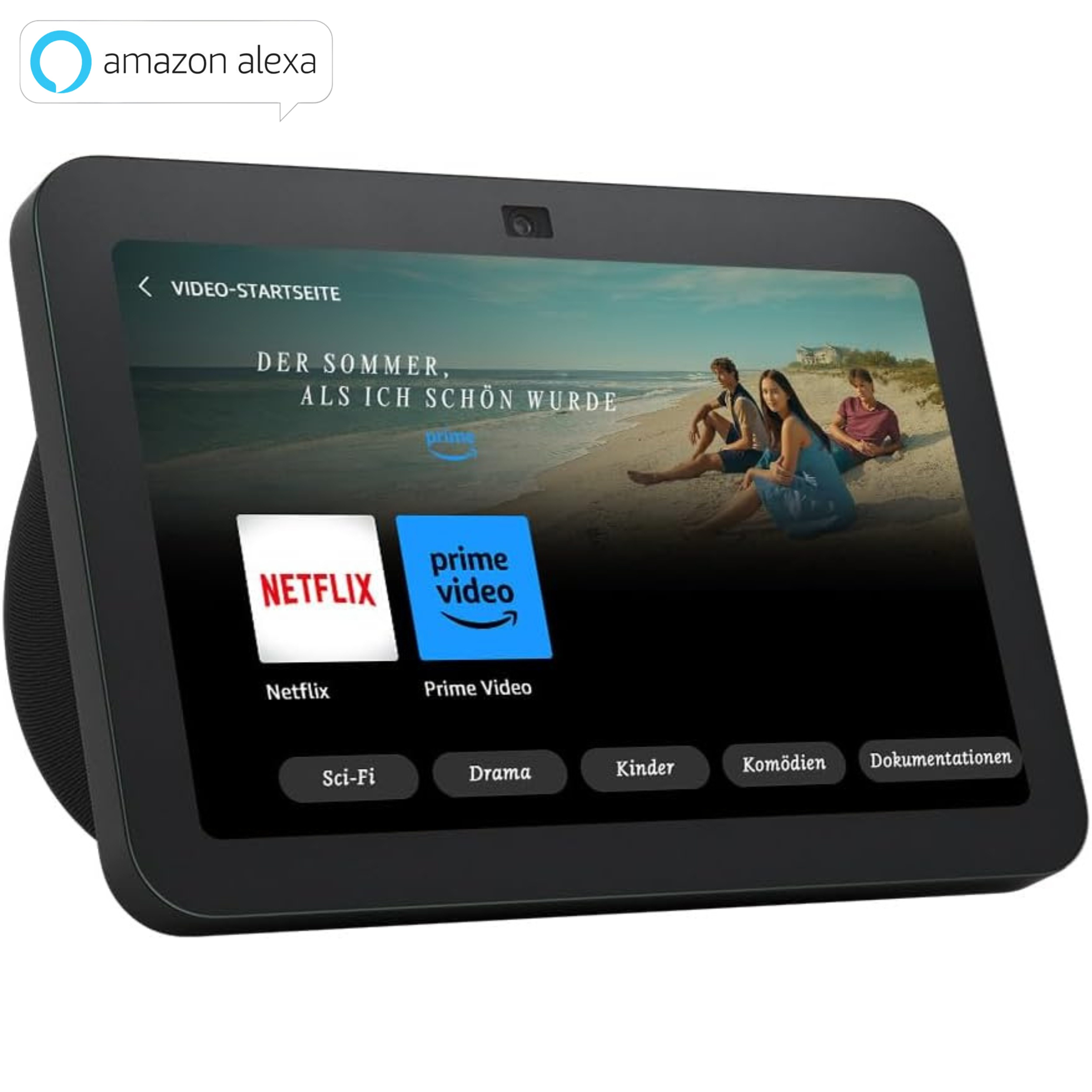 Echo Show 8 (Neueste Generation), Smarter HD-Touchscreen 3D-Audio Lautsprecher