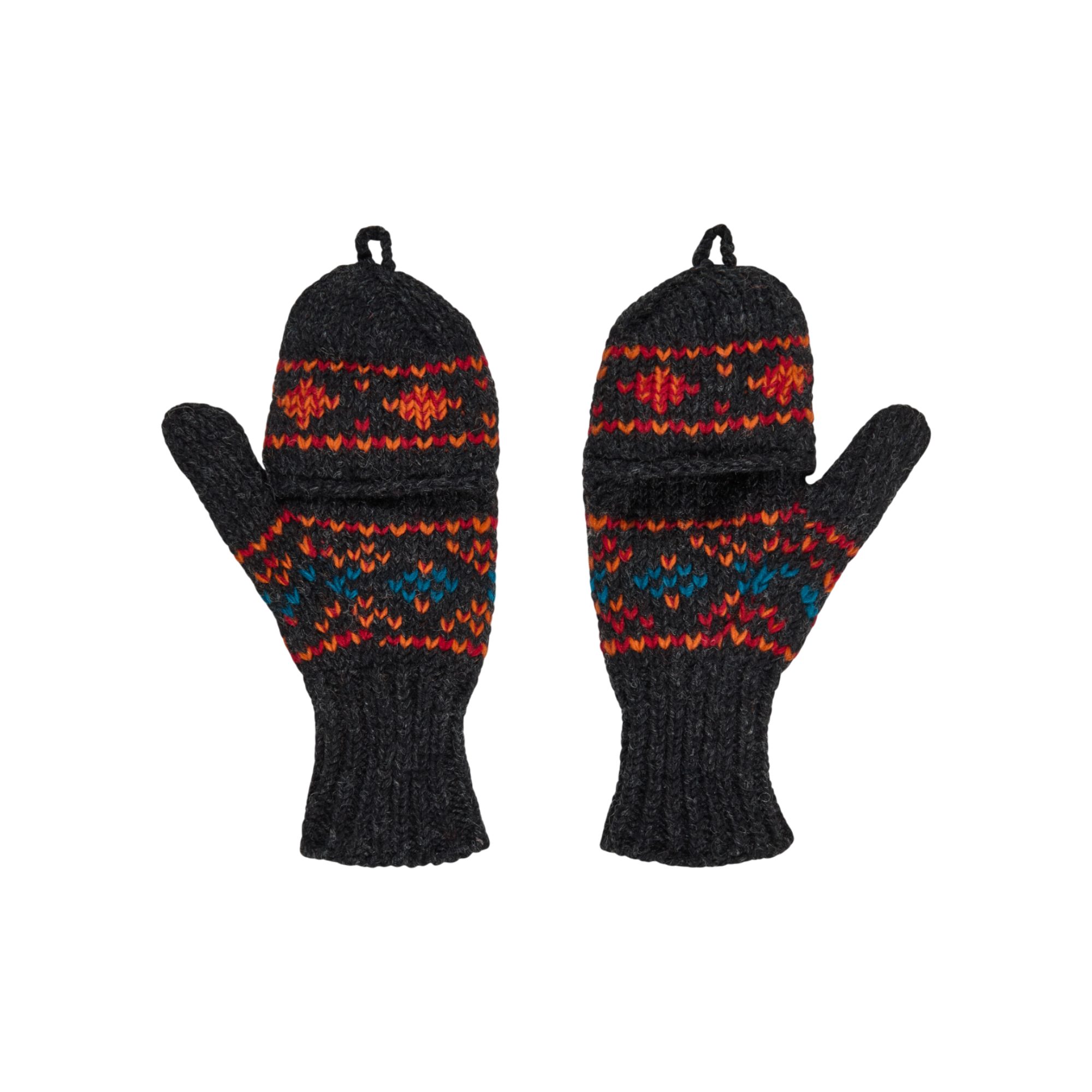 THC Natural Line Strickhandschuhe THC Klapphandschuhe 819 (1-St., 1 Paar) abklappbare Fingerspitzen