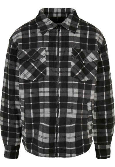 URBAN CLASSICS Outdoorjacke Herren Plaid Teddy Lined Shirt Jacket (1-St)