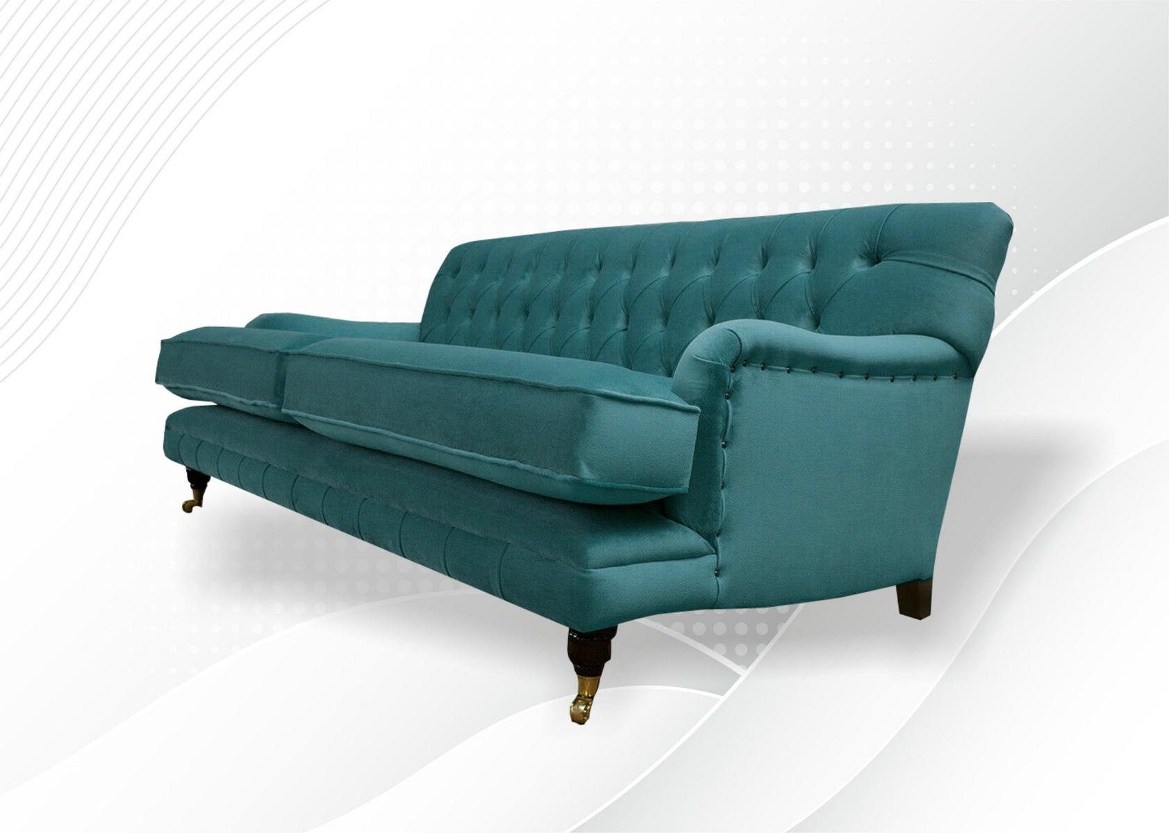 JVmoebel Chesterfield-Sofa, Chesterfield 3 Couch Sofa cm Design 190 Sitzer