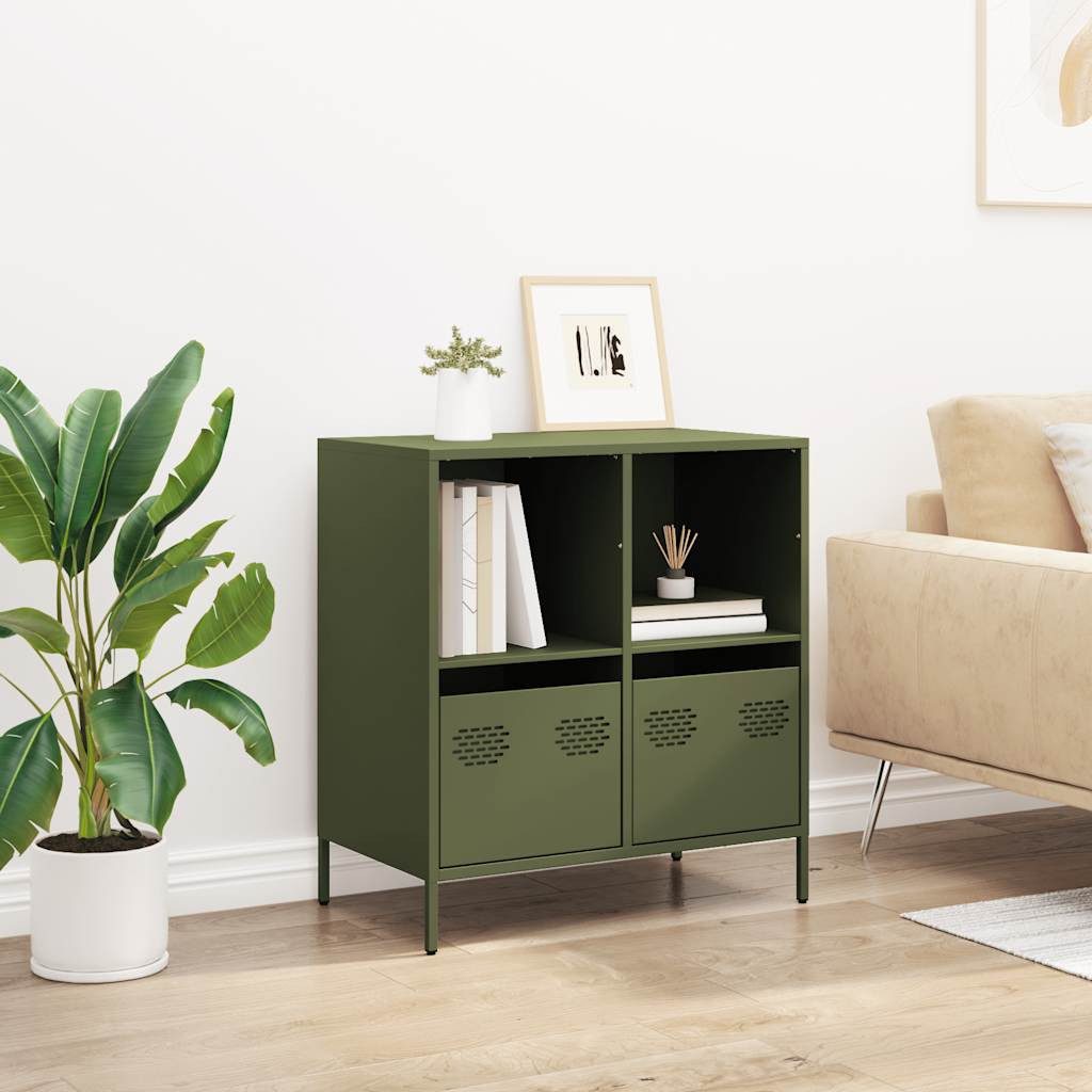 vidaXL Sideboard Sideboard Olivgrün 68x39x73,5 cm günstig online kaufen