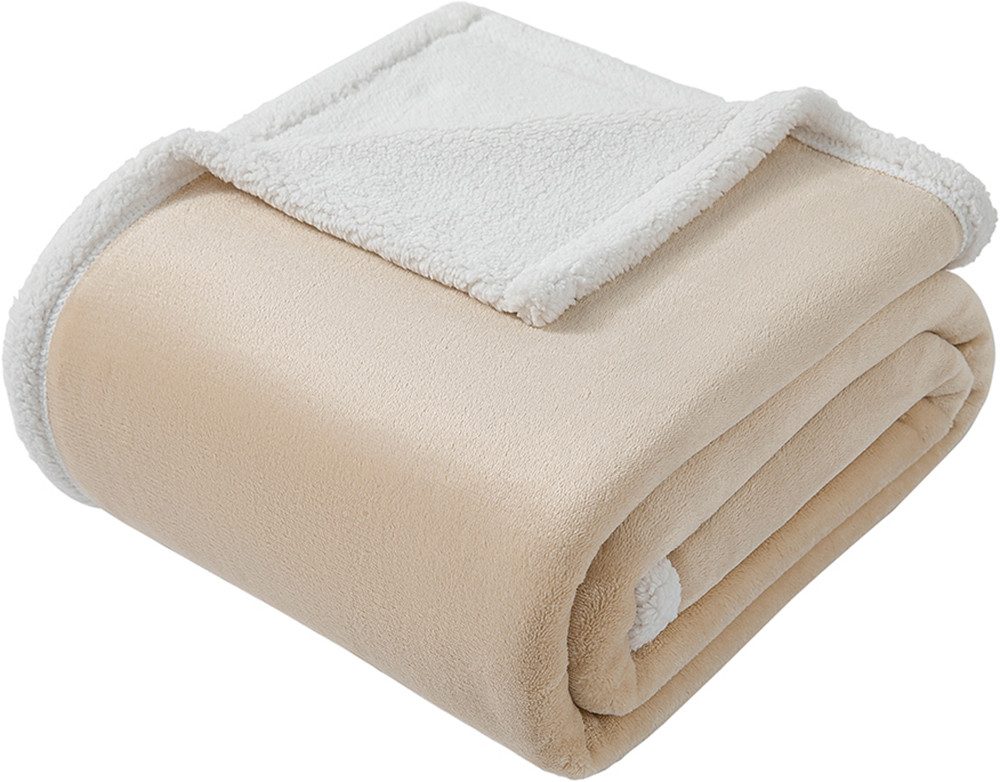 Wohndecke Sennu, OTTO home, 420g/m², flauschige, Wohndecke mit Teddyoptik, Tagesdecke