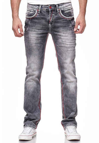 Rusty Neal Straight-Jeans NEW YORK 45 mit trendigen Kontrastnähten