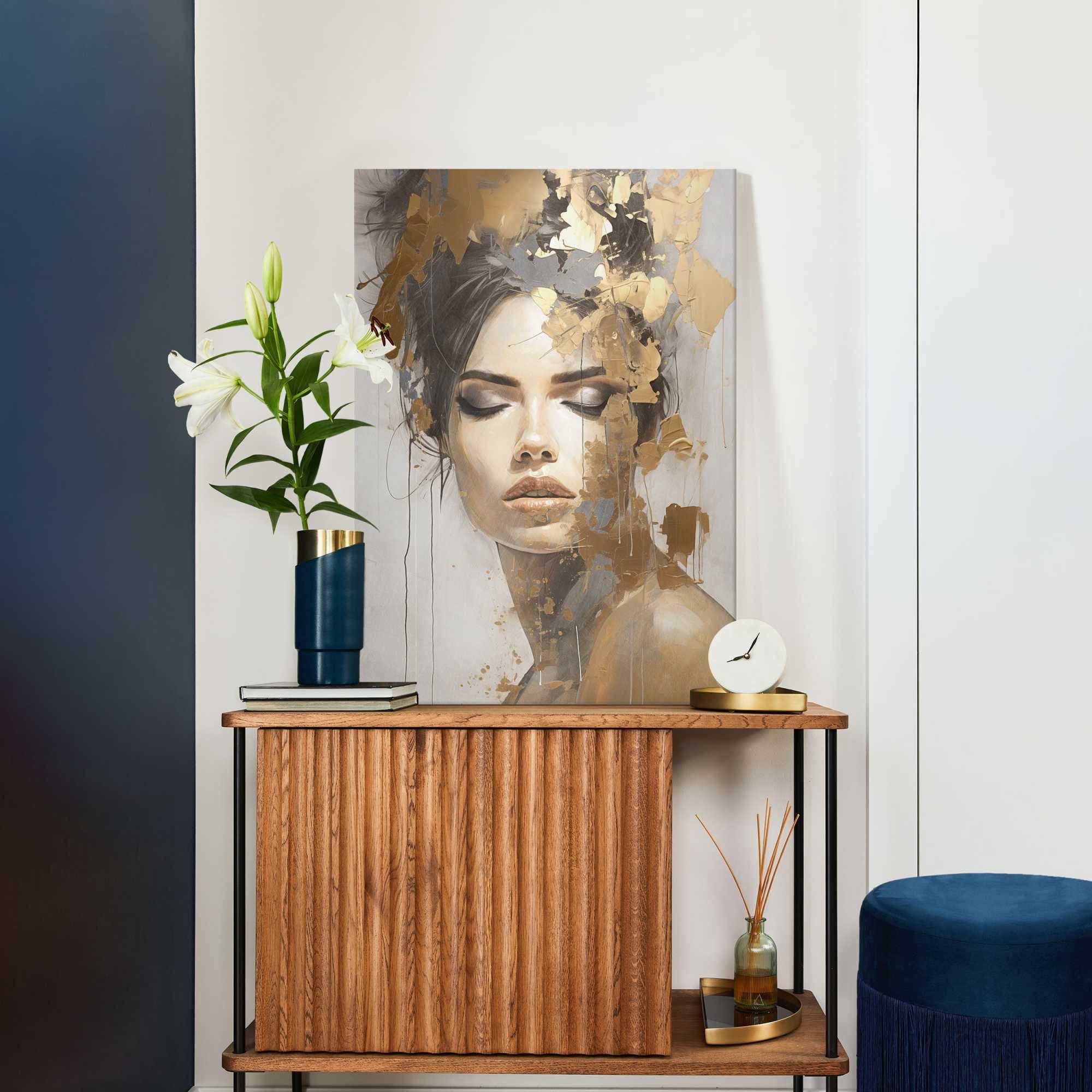 Reinders! Leinwandbild Chique Gold