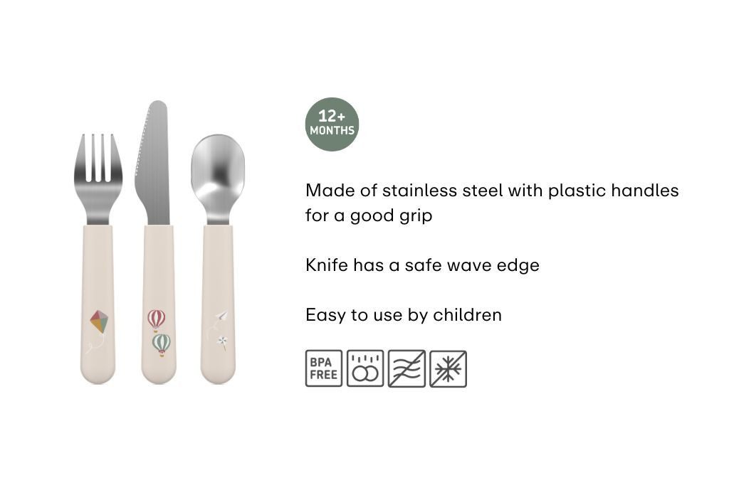 Mepal Kinderbesteck Mepal Mio Kinderbesteck 3-teiliges Set - Little Farm