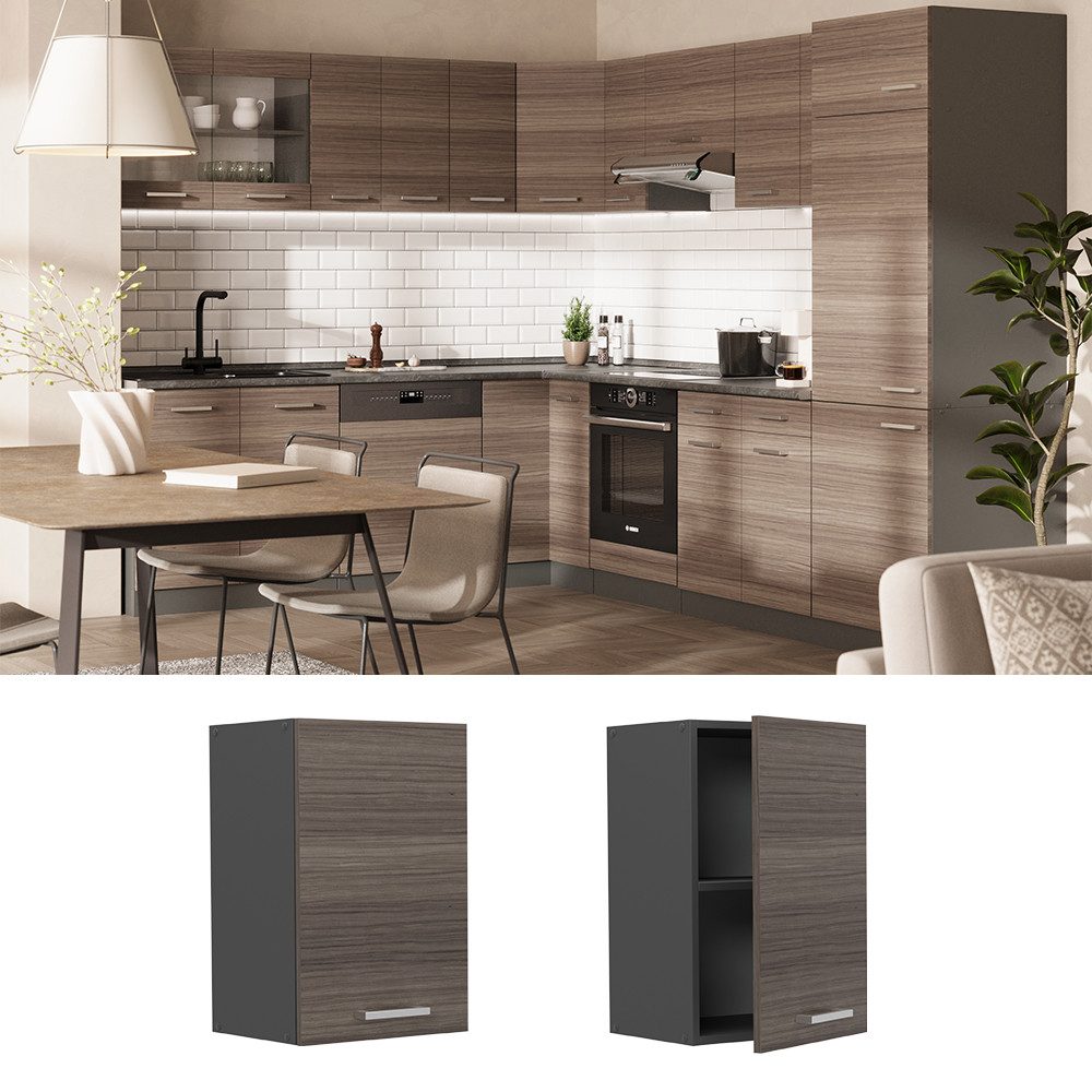 Vicco Hängeschrank R-Line, Edelgrau/Anthrazit, 40 cm günstig online kaufen