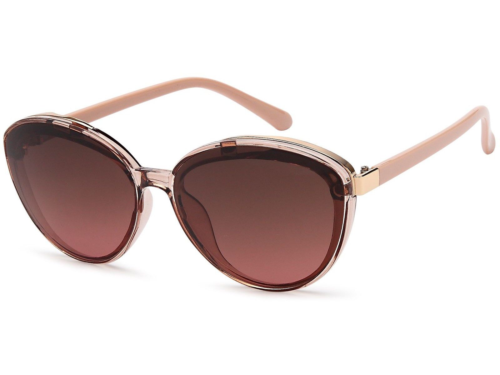 styleBREAKER Sonnenbrille Ovale Sonnenbrille - filigraner Kunststoff Rahmen (1-St) Gradient