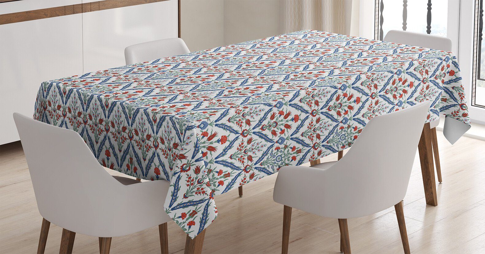 Jahrgang Tischdecke Für Außen Abakuhaus geeignet Waschbar Farbfest den Klare Blumenmuster Farben, Bereich