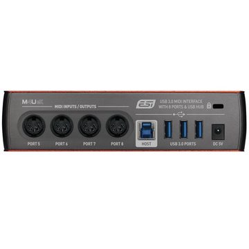ESI -Audiotechnik ESI M4U eX USB 3.0 MIDI-Interface + MIDI-Kabel Digitales Aufnahmegerät