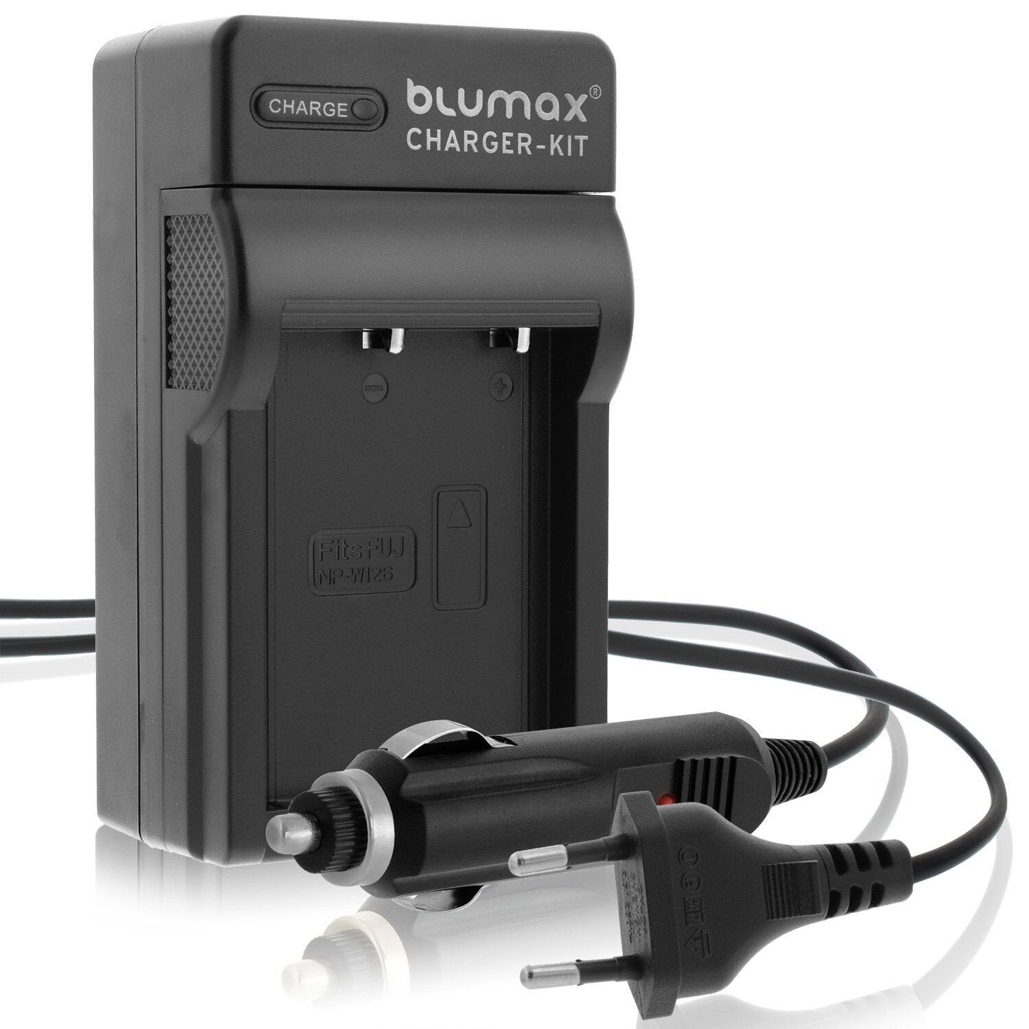 Blumax Ladegerät für Fuji NP-W126 X-T200 X-T30 -W126s Kamera-Akku X-Pro3