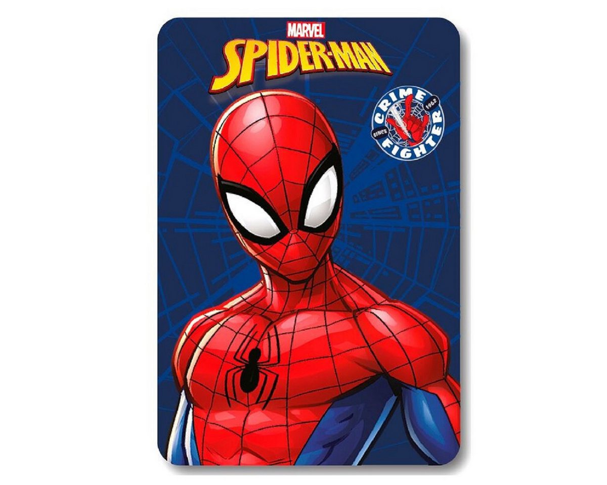 Kinderdecke Kuscheldecke für Kinder – Warme Fleecedecke in 140 x 100 cm, Spiderman