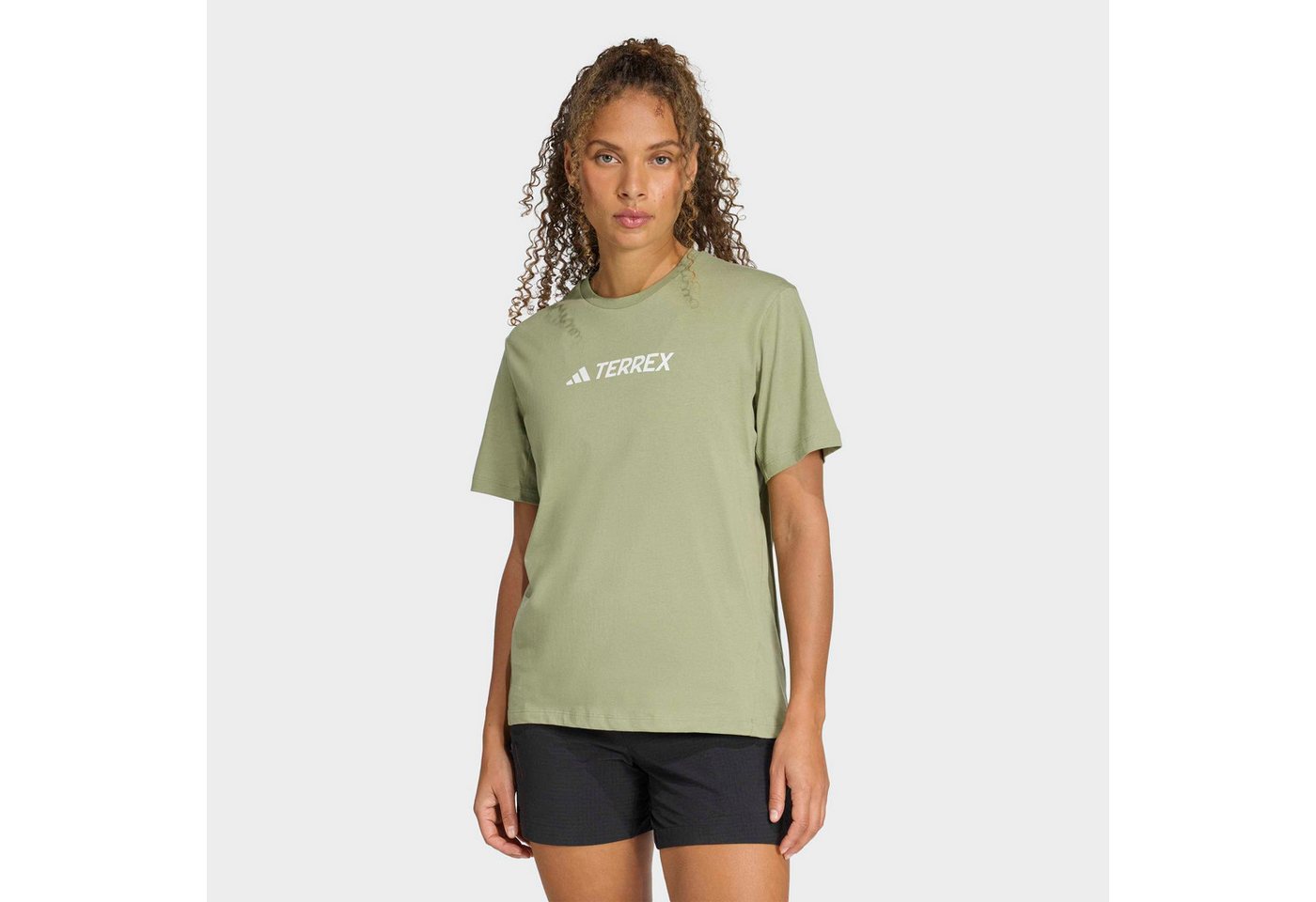 adidas TERREX Funktionsshirt CLASSIC LOGO für Sportmode und Outdoormode, mit Kurzarmdesign, ohne Verschluss