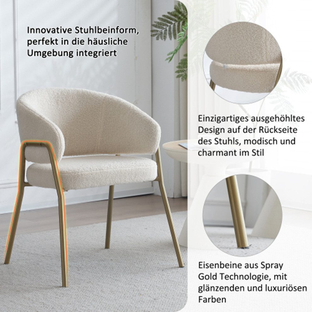 XDeer Esszimmerstuhl 4 Stück Esszimmerstuhl Moderner Samt Esszimmerstuhl, Esszimmerstuhl Küchenstuhl