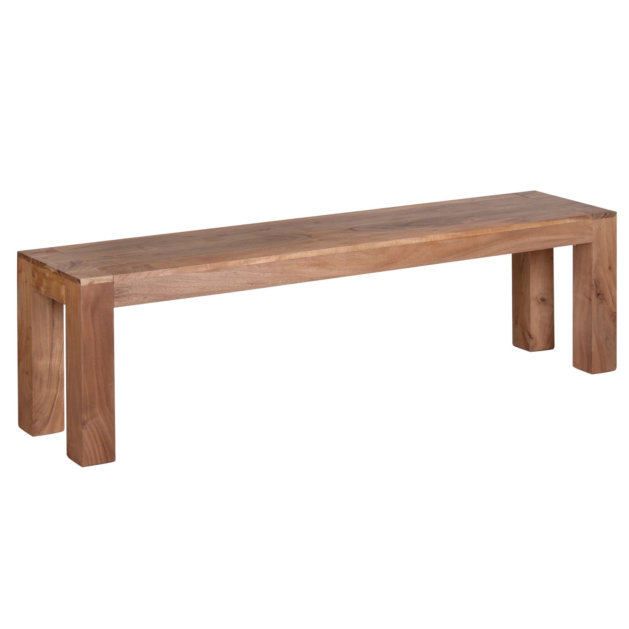 möbelando Sitzbank Esszimmer Sitzbank MUMBAI Massiv-Holz Akazie 160 x 45 x günstig online kaufen