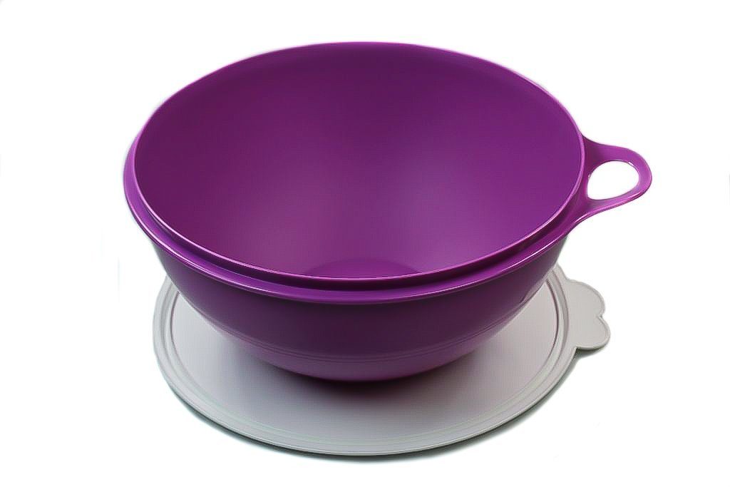 TUPPERWARE Rührschüssel Maximilian 7,5 L helles lila Schüssel + SPÜLTUCH