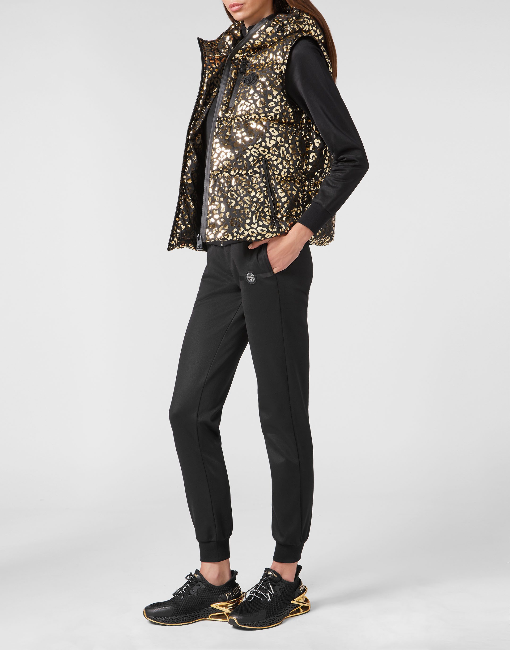 PLEIN SPORT Kurzweste Leopard