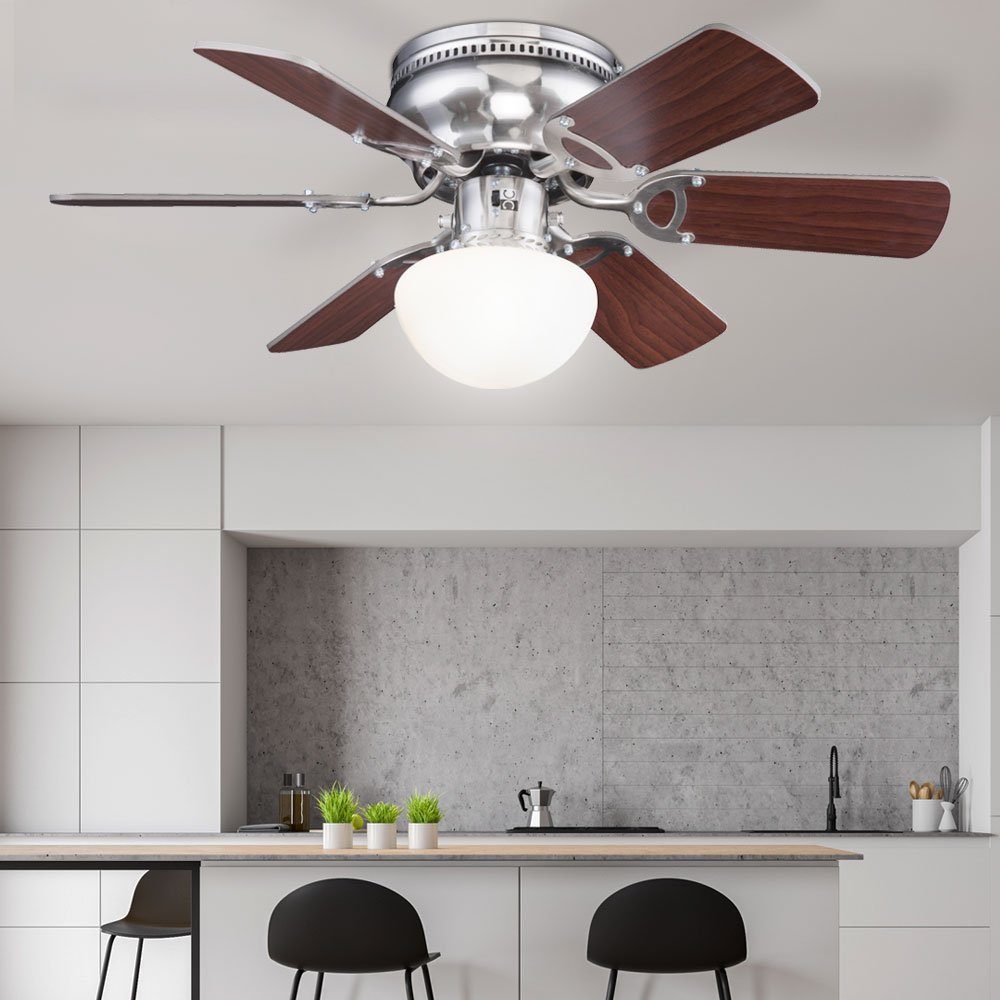 GLOBO LIGHTING Deckenventilator, Decken Ventilator Lampe Zugschalter Wohn E günstig online kaufen