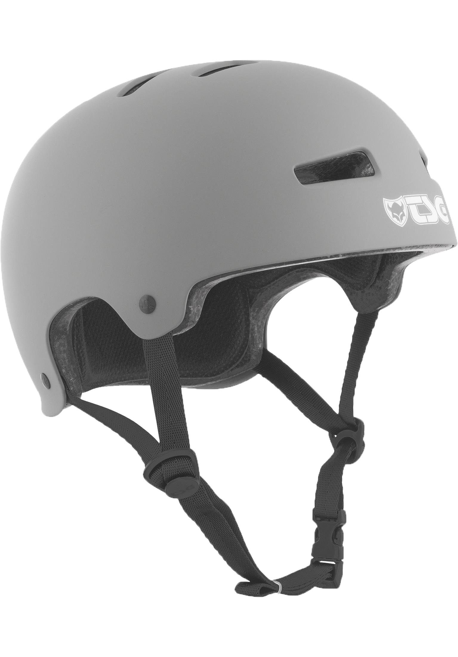 matt Solid TSG Helm Evolution TSG Protektoren-Set Color Grau