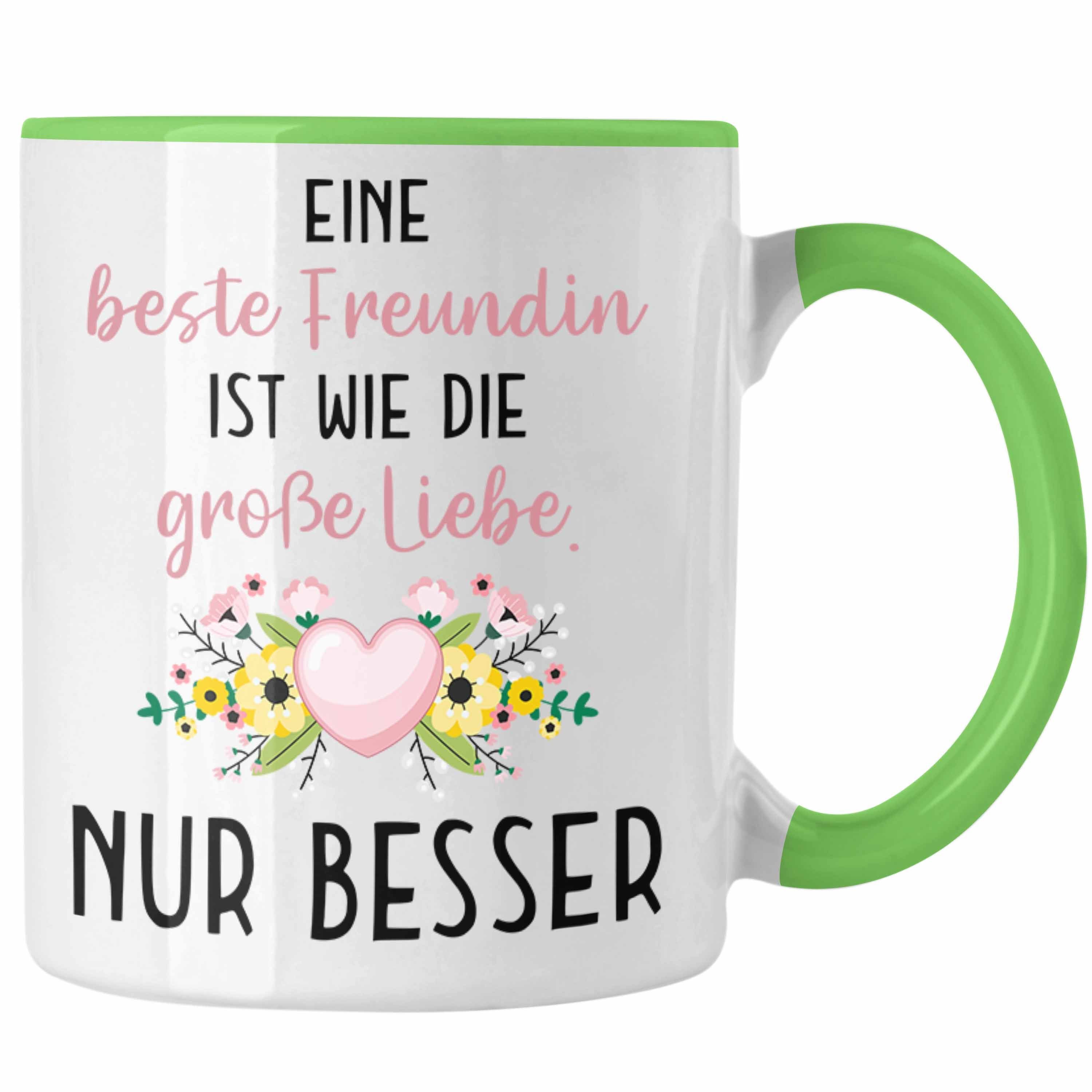Trendation Tasse Beste Freundin Tasse Geschenk Geburtstag Aller Beste Freundin BFF Wie Grün
