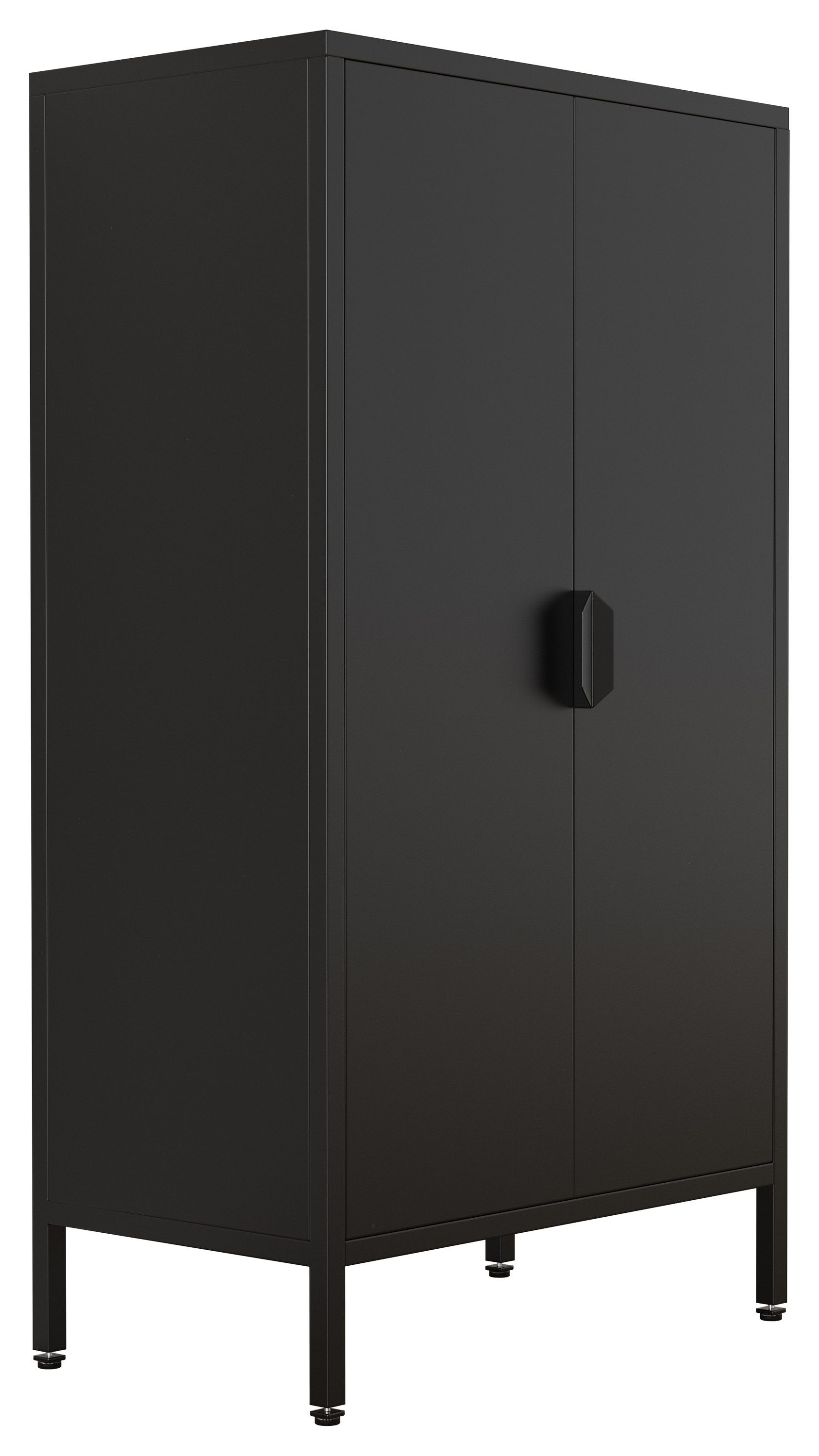 VCM Kommode Flokas B. 60 x T. 35 x H. 110 cm, Stauraum für Kleidung und Wäsche, für Büro und Homeoffice, 2 Fächer – Bild 5 von 5