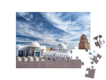 puzzleYOU Puzzle Große Moschee in Kairouan, Tunesien, 48 Puzzleteile, puzzleYOU-Kollektionen Afrika