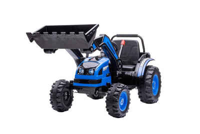 KXD Elektro-Kinderauto Kinder Elektroauto Radlader Traktor Kinderfahrzeug Elektro 2x35W Blau