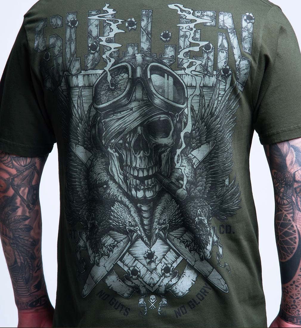 Sullen Clothing T-Shirt Fighter Olivgrün