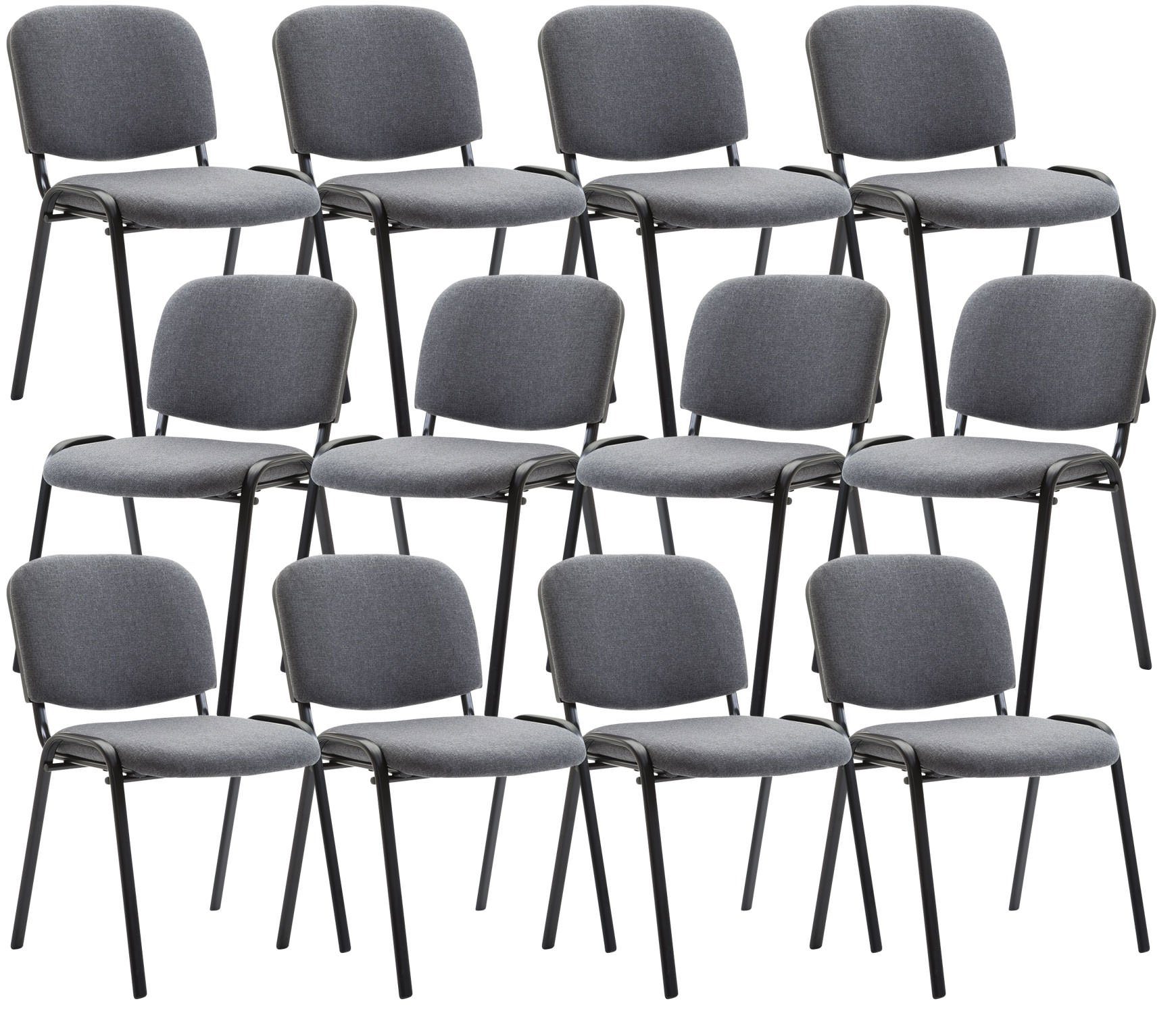 CLP Besucherstuhl Ken Stoff (12er Set), günstig online kaufen