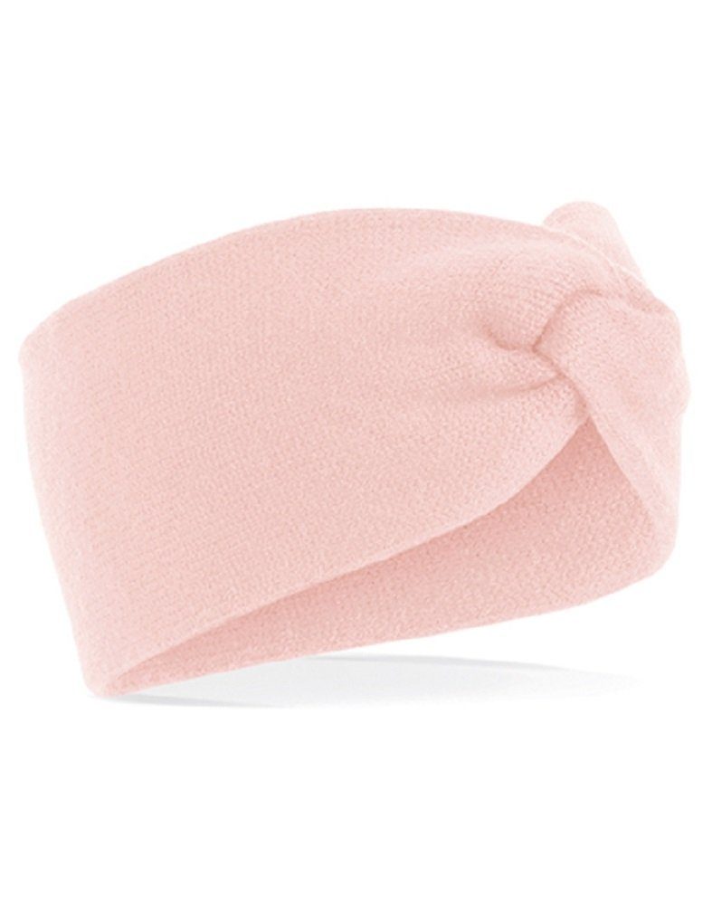 für Frauen rosa doppellagigem Stirnband aus / Damen modisches Stirnband Beechfield® Strick Teenager /